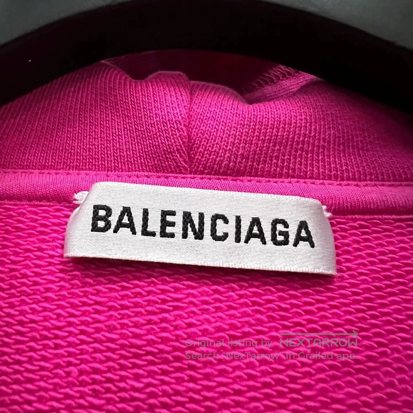 Balenciaga Balenciaga Pink Logo Hoodie Size S. Size US S / EU 44-46 / 1 - 2 Thumbnail