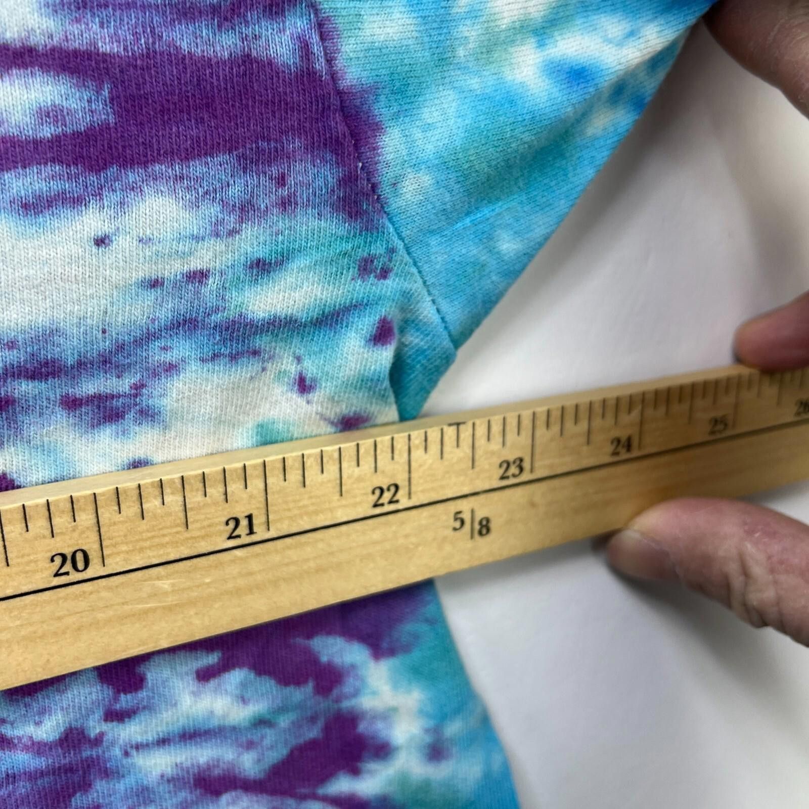 Fruit Of The Loom Vintage 90s Tie Dye Liquid AOP T Shirt Hippie XL Size US XL / EU 56 / 4 - 6 Thumbnail