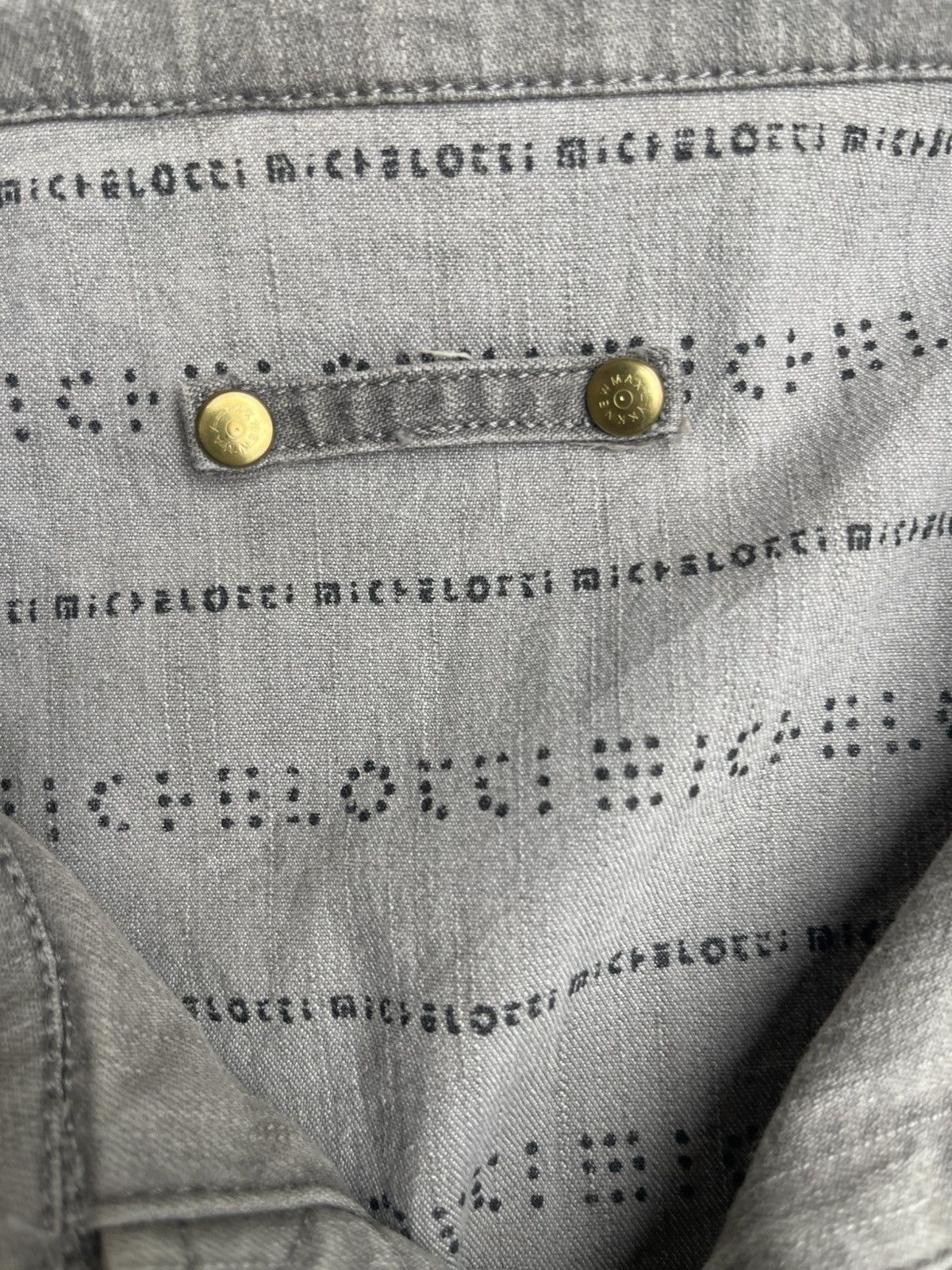 Vintage Micheloti Collarless Zip Jacket Snap Pockets Size US M / EU 48-50 / 2 - 4 Thumbnail