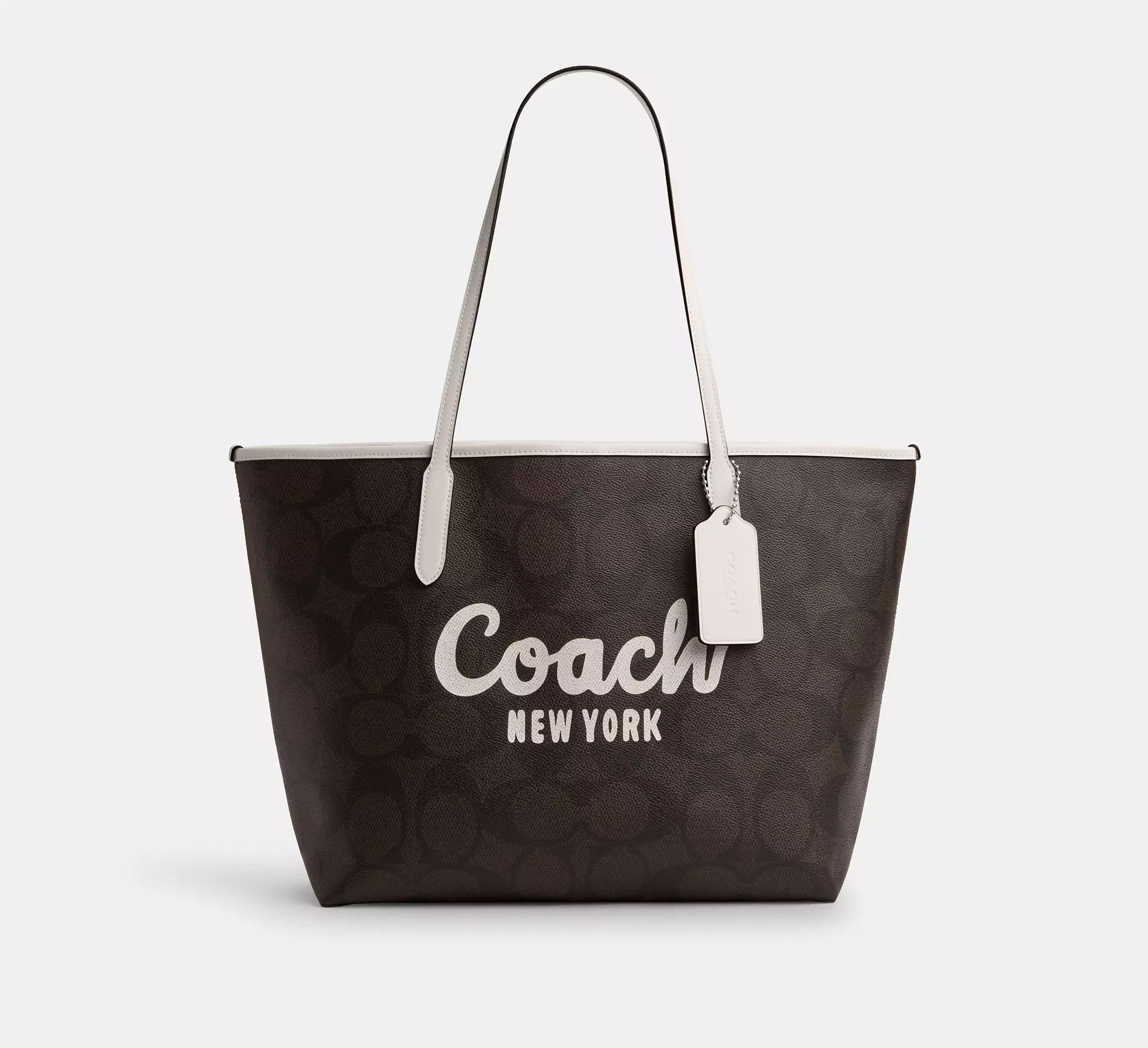 Coach City Tote Bag With Coach Graphic CY705 Size ONE SIZE - 7 Thumbnail