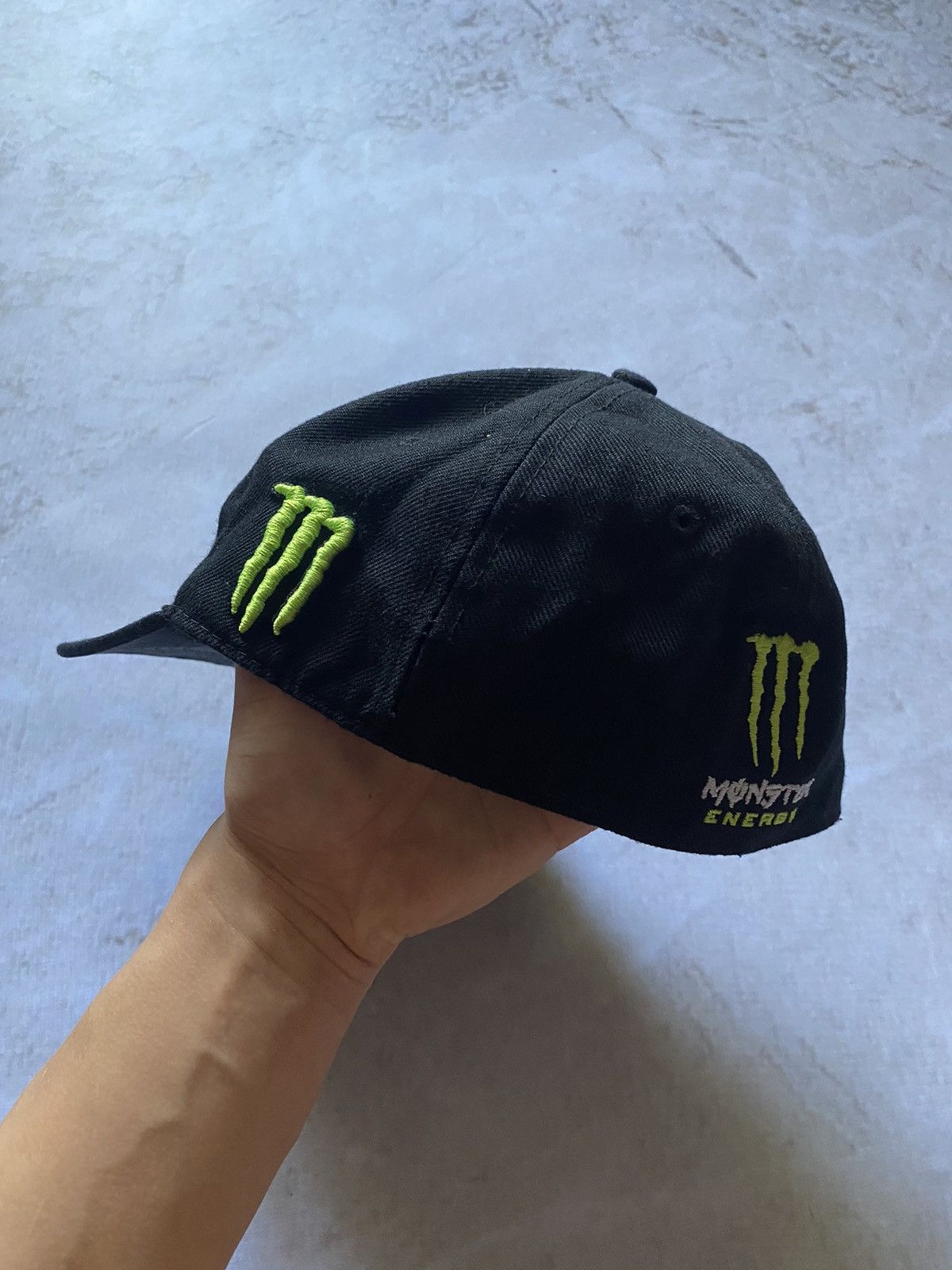 Japanese Brand Kawasaki RACING Monster Energy Hat Cap Y2k Hype Moto style Size 34 - 3 Thumbnail