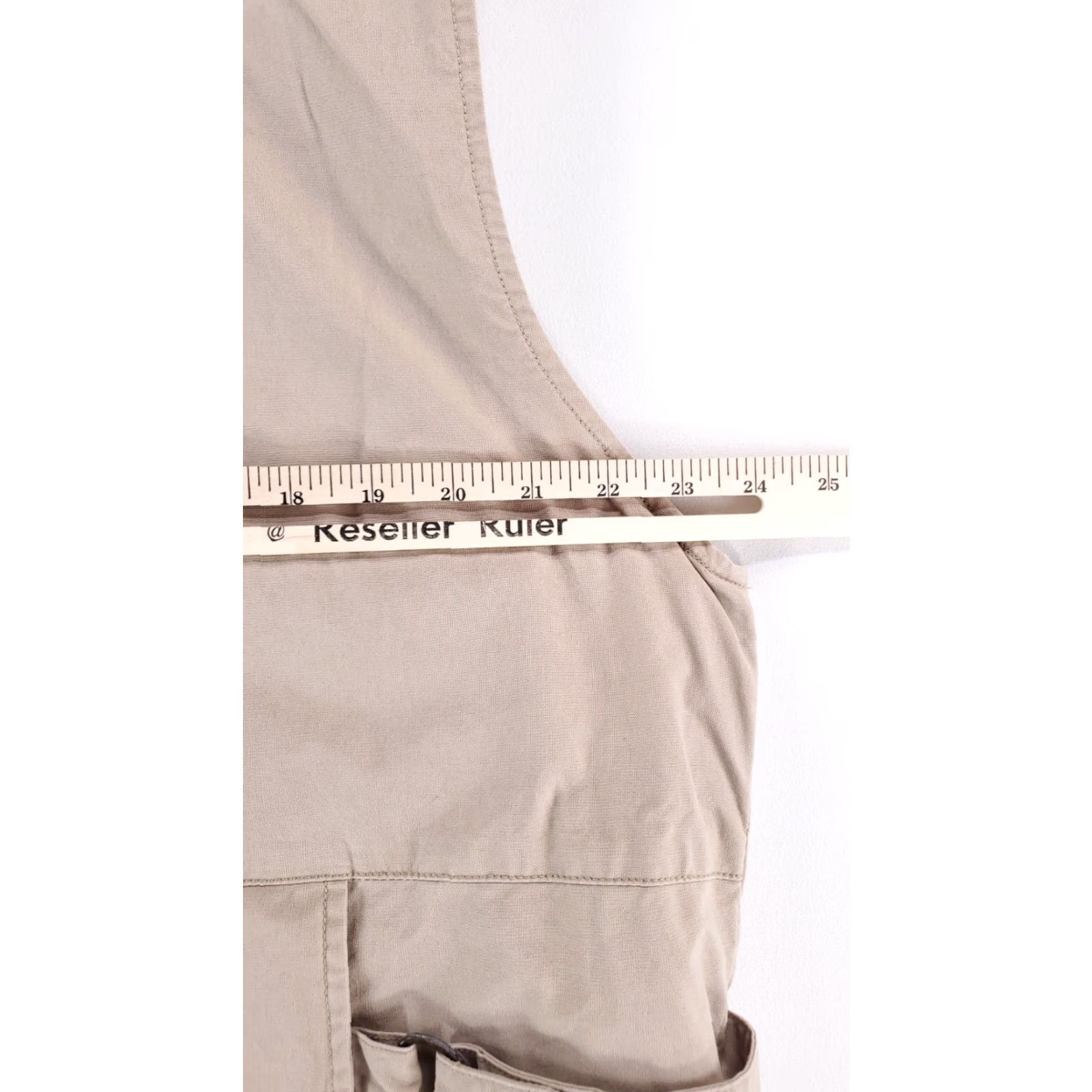 Vintage Woolrich Jacket Mens L Beige Full Zip Fishing Hunting Cargo Utility Game Pouch Vest Size US L / EU 52-54 / 3 - 8 Thumbnail