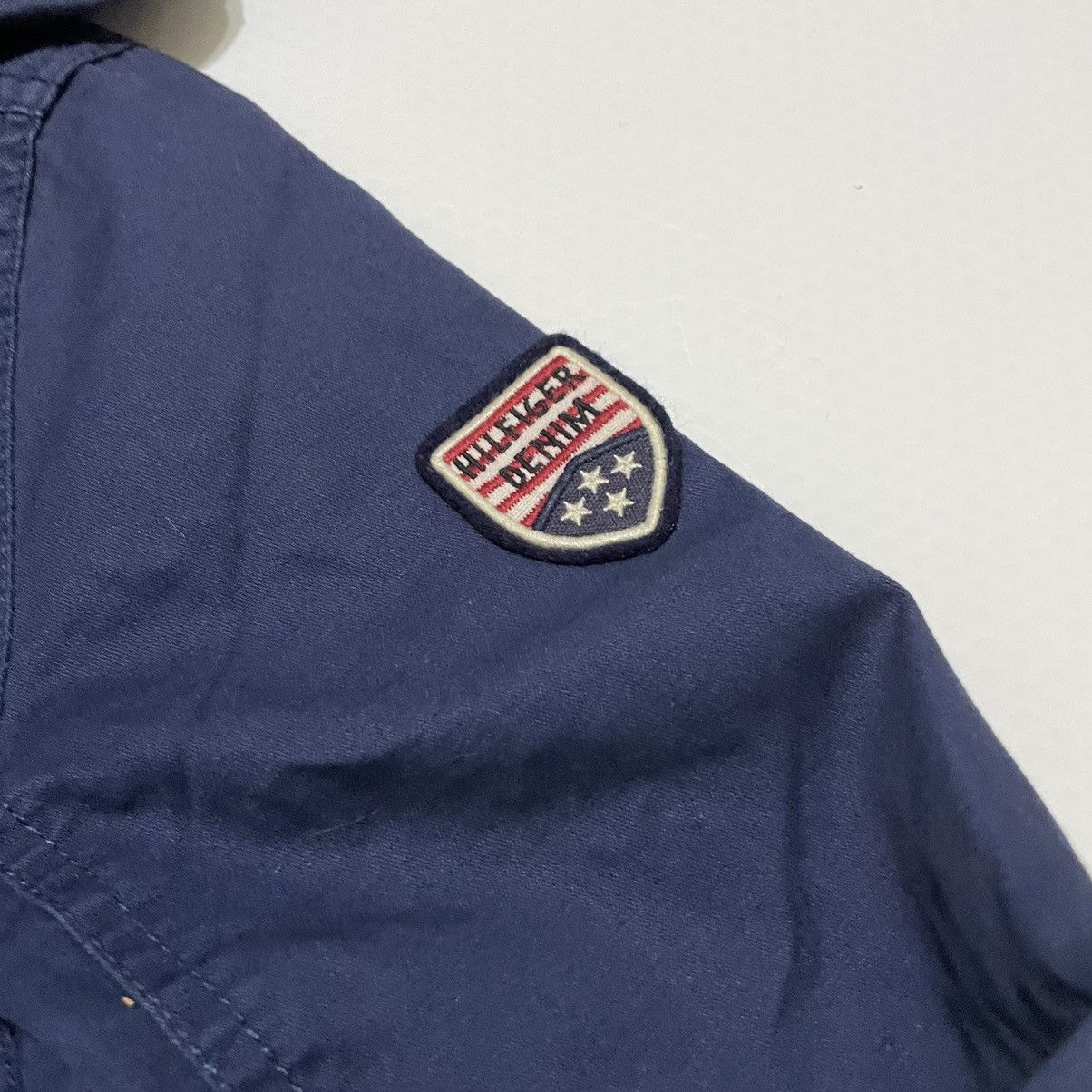 Tommy Hilfiger Hilfiger Denim Blue Women's Lightweight Waterproof Jacket Size S / US 4 / IT 40 - 7 Thumbnail