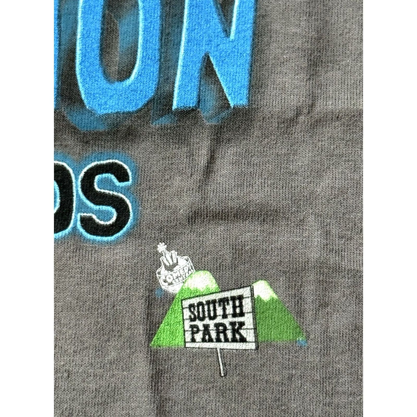 Vintage VINTAGE South Park Shirt Large Cartman 90s Fate Of Civilization Graphic Print Logo Cotton Gray Crew Neck Short Sleeve Santee Size US L / EU 52-54 / 3 - 6 Thumbnail