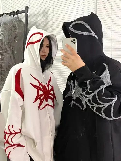 Japanese Brand × Vintage New Vintage Retro Designer Spiderman Venom Full Zip-Up Size US L / EU 52-54 / 3 - 4 Thumbnail