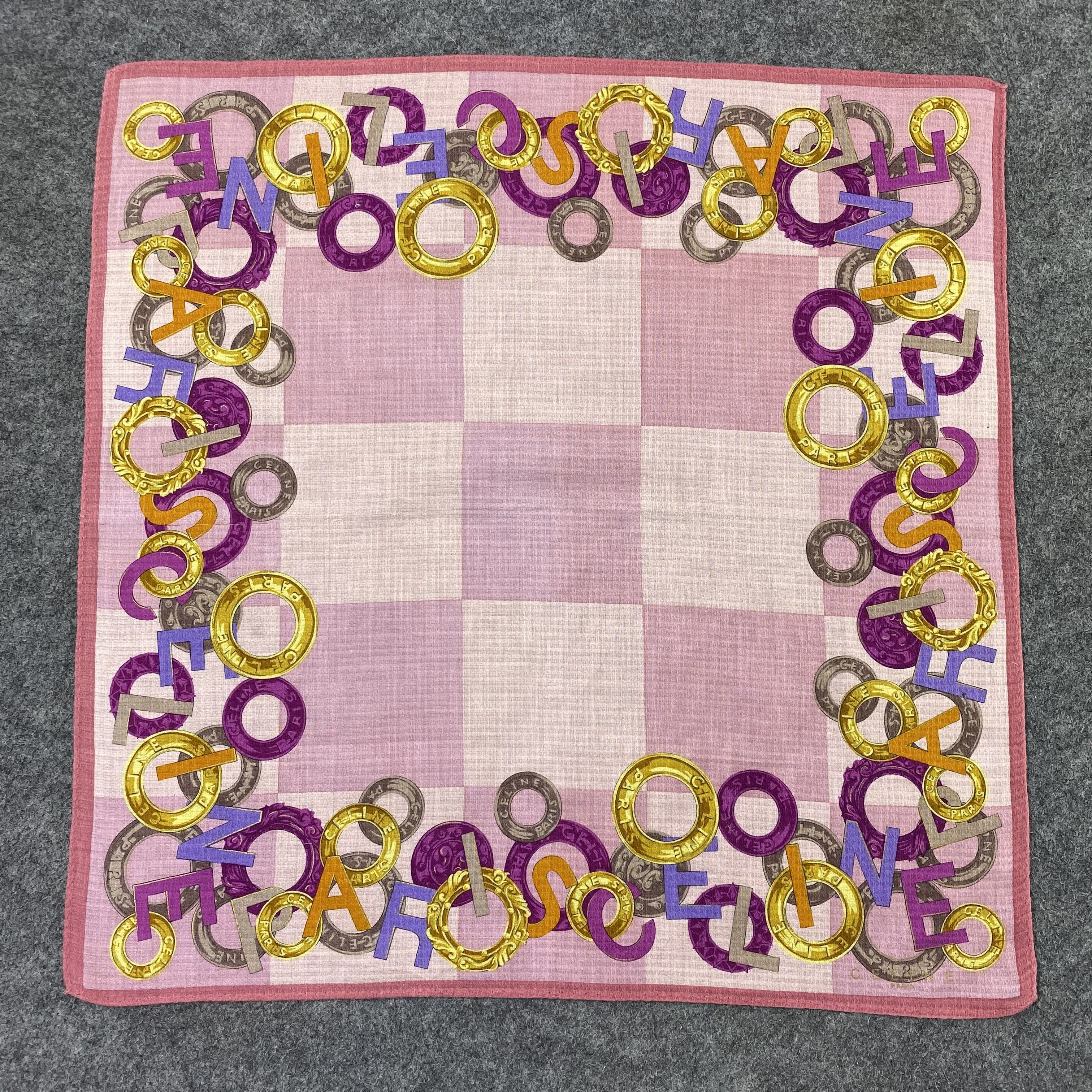 Celine Celine Handkerchief Neckerchief Bandana-B1773 Size ONE SIZE - 3 Thumbnail