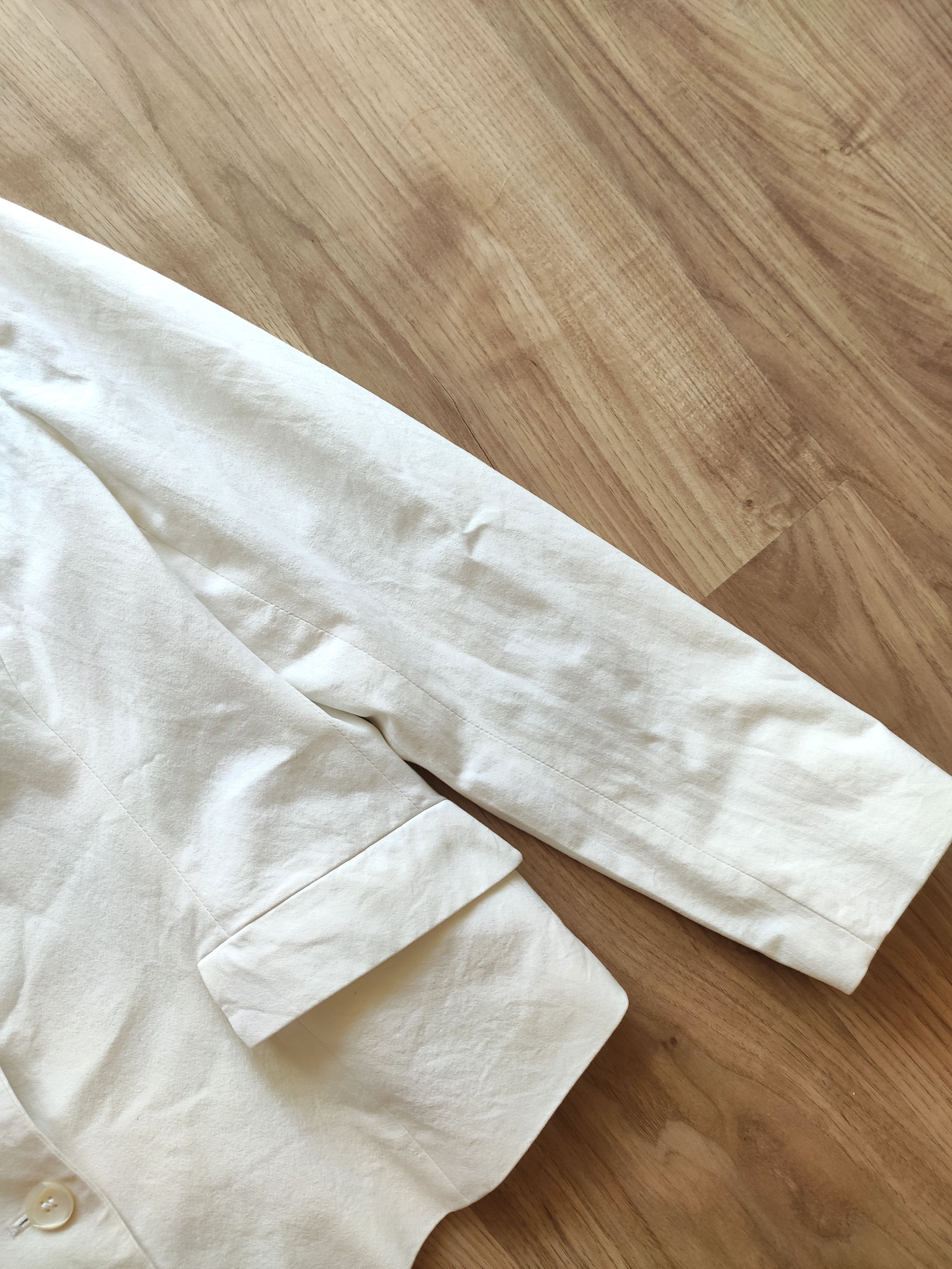 Designer × Piazza Sempione Piazza Sempione women blazer jacket old money white Size L / US 10 / IT 46 - 3 Thumbnail