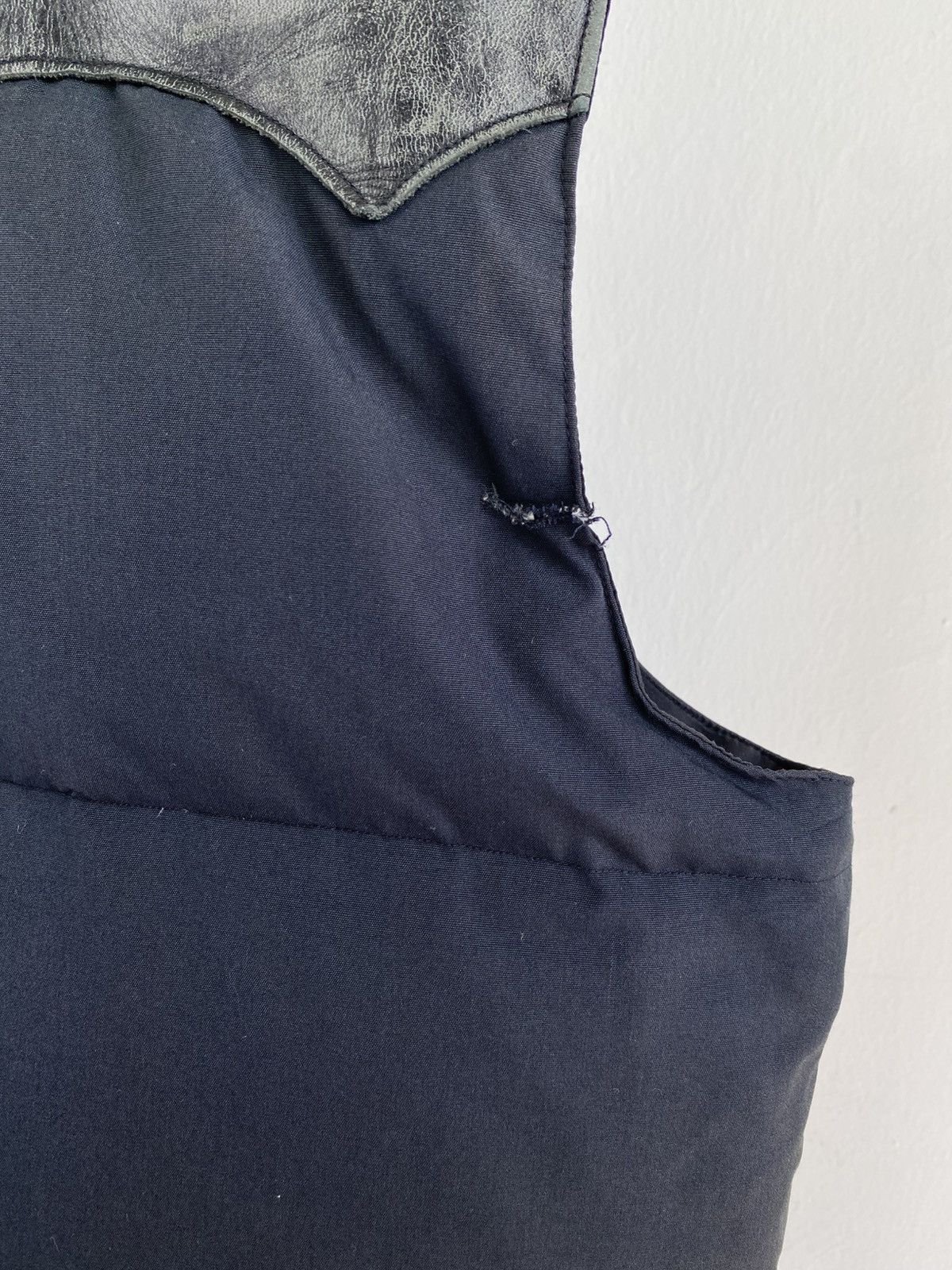 Sugar Cane Sugarcane Leather Yoke Down Vest Size US L / EU 52-54 / 3 - 14 Thumbnail