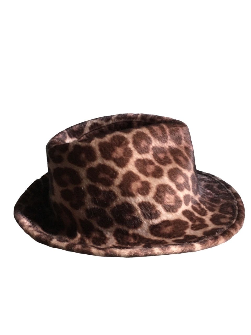 Stella McCartney Stella McCartney Leopard Print Womens Trilby Hat Size ONE SIZE - 1 Thumbnail