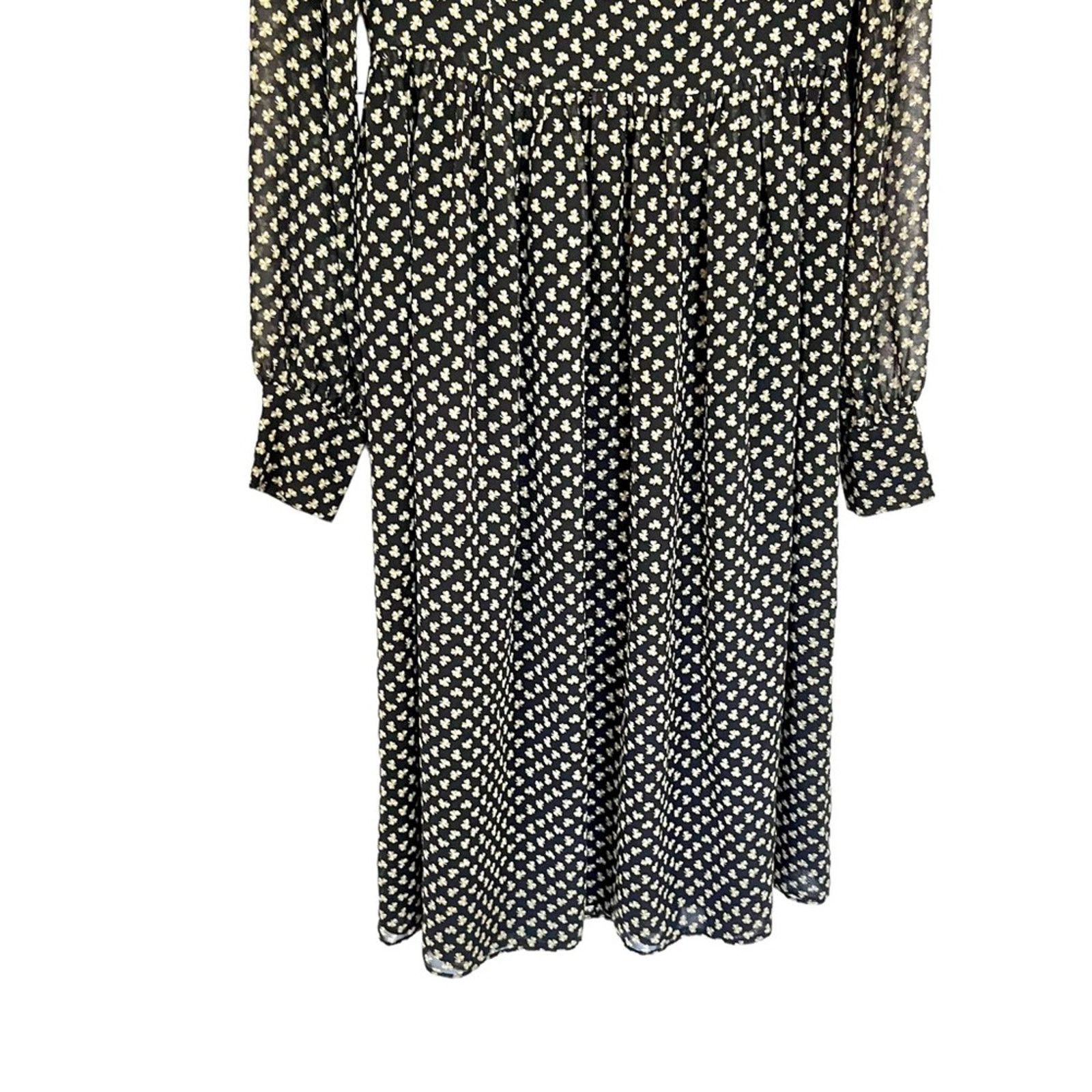 Orla Kiely Orla Kiely rare chiffon clover shamrock ditsy print dress Size M / US 6-8 / IT 42-44 - 5 Thumbnail