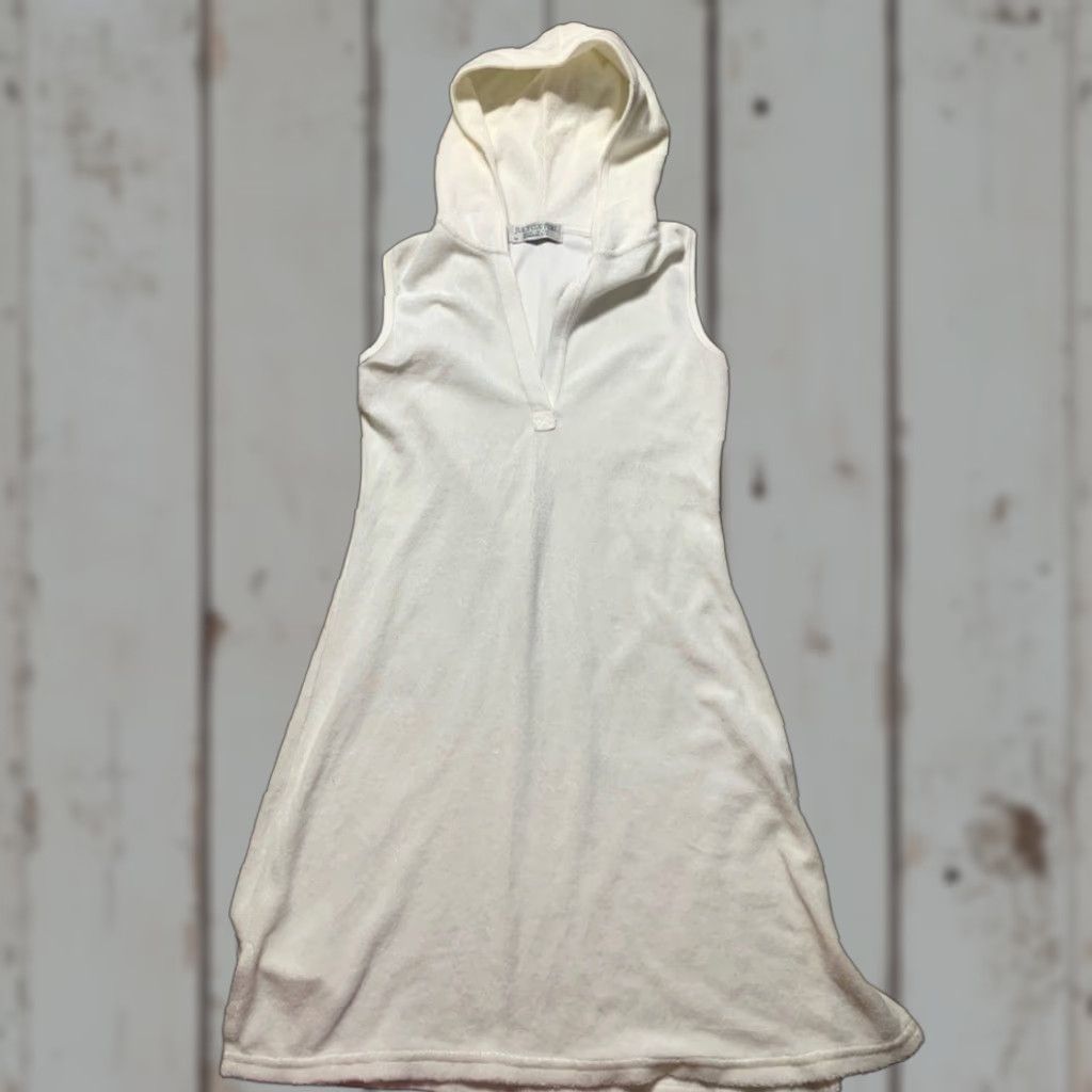 Juicy Couture VINTAGE Juicy Couture Dress White Midi Medium Women M Terr y Cloth Size M / US 6-8 / IT 42-44 - 1 Thumbnail