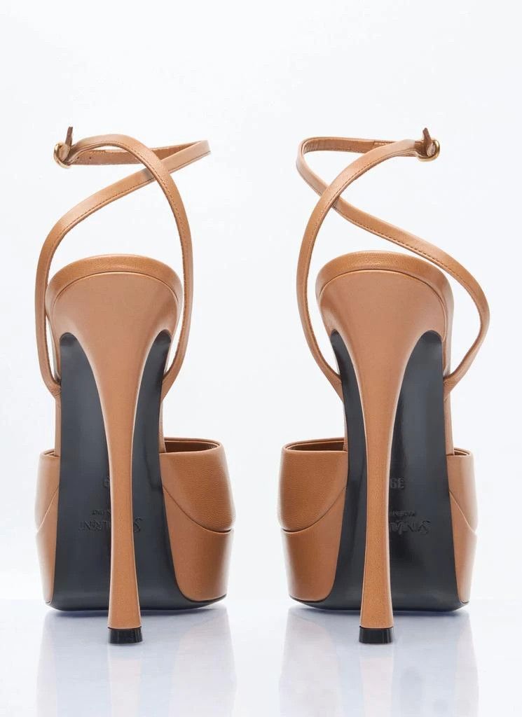 o1bcso1str0226 La Scandale Platform Sandals in Brown