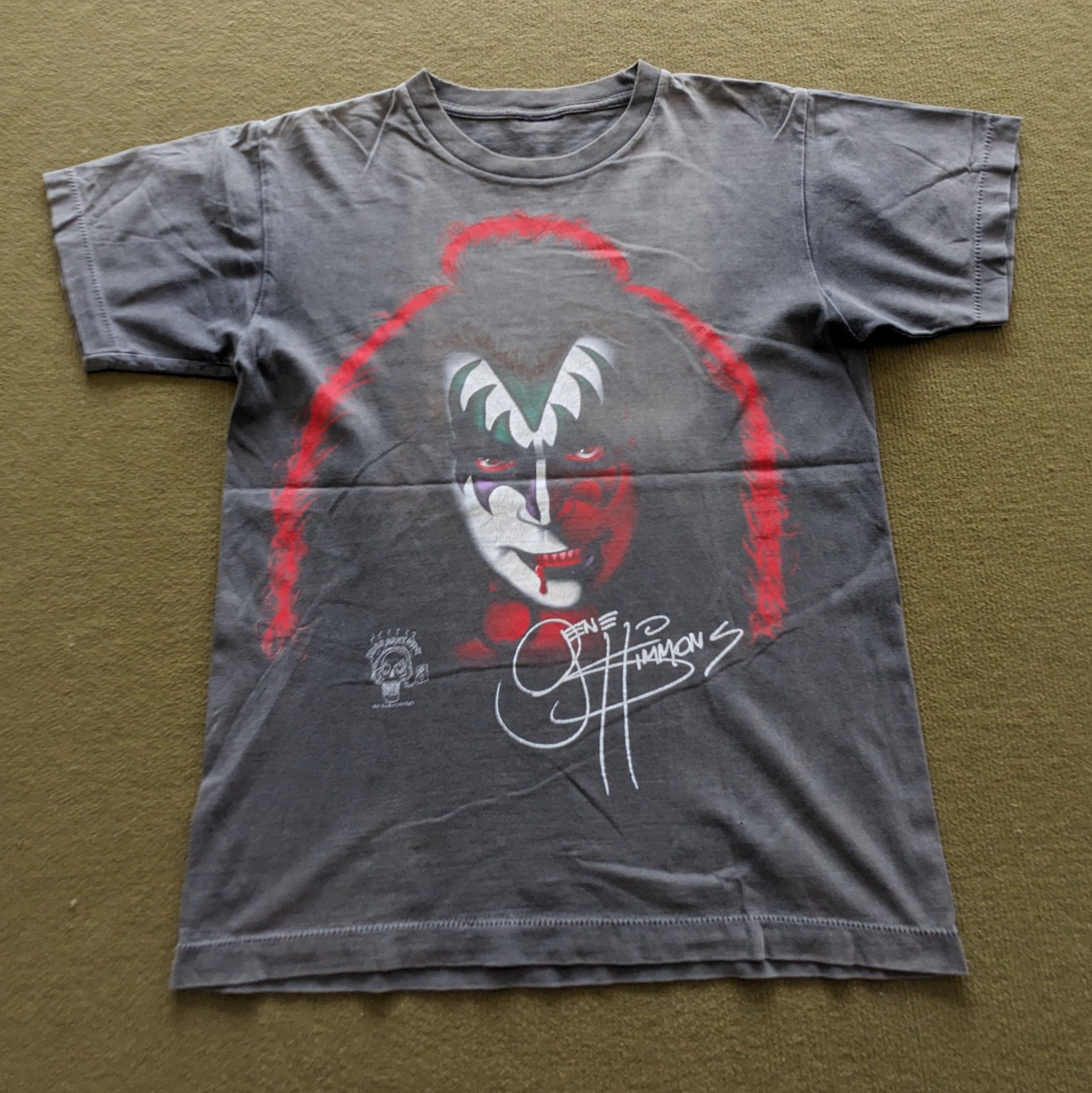 Band Tees Vintage 90's KISS GENE SIMMONS Band T-shirt Size US M / EU 48-50 / 2 - 1 Thumbnail