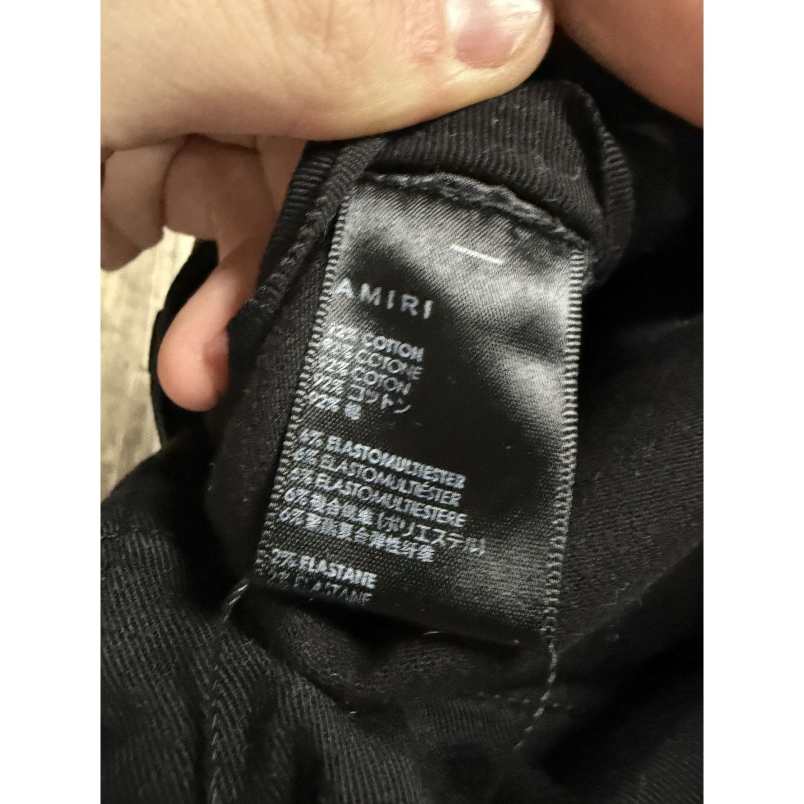Amiri Amiri Cargos Black Used 29 Size US 29 - 4 Thumbnail