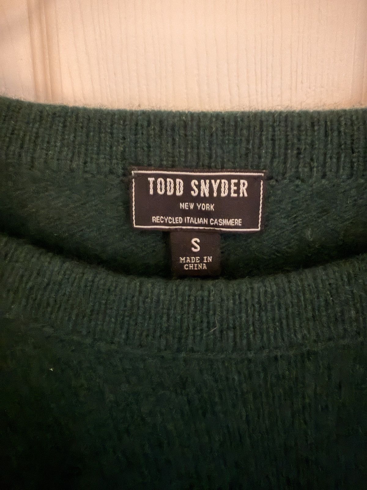 Todd Snyder Nomad Cashmere Crewneck, Small