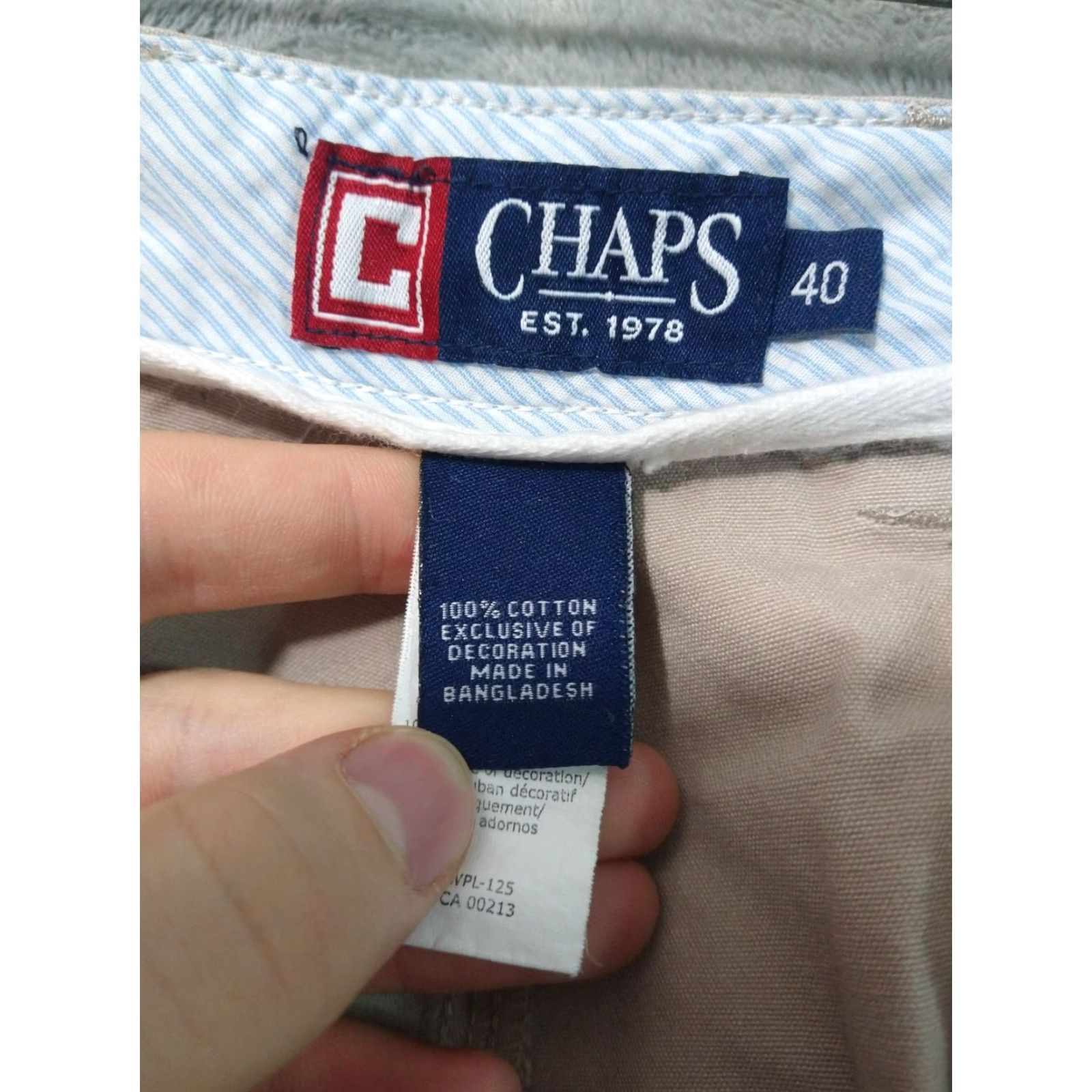 Chaps Chaps Cargo Shorts Mens 40 Beige Cotton Outdoors Casual Sale - 9 In Inseam / Regular Rise Hard to Find Jeans? (Note: Do not add extraneous info) Size US 40 / EU 56 - 7 Thumbnail