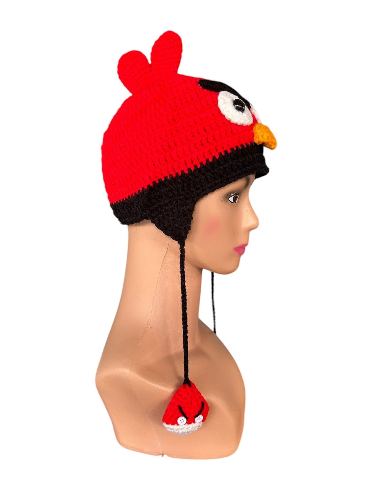 Japanese Brand × Kapital × Vintage Angry bird Crochet Knitted Handmade Beanie Hats Size ONE SIZE - 2 Thumbnail