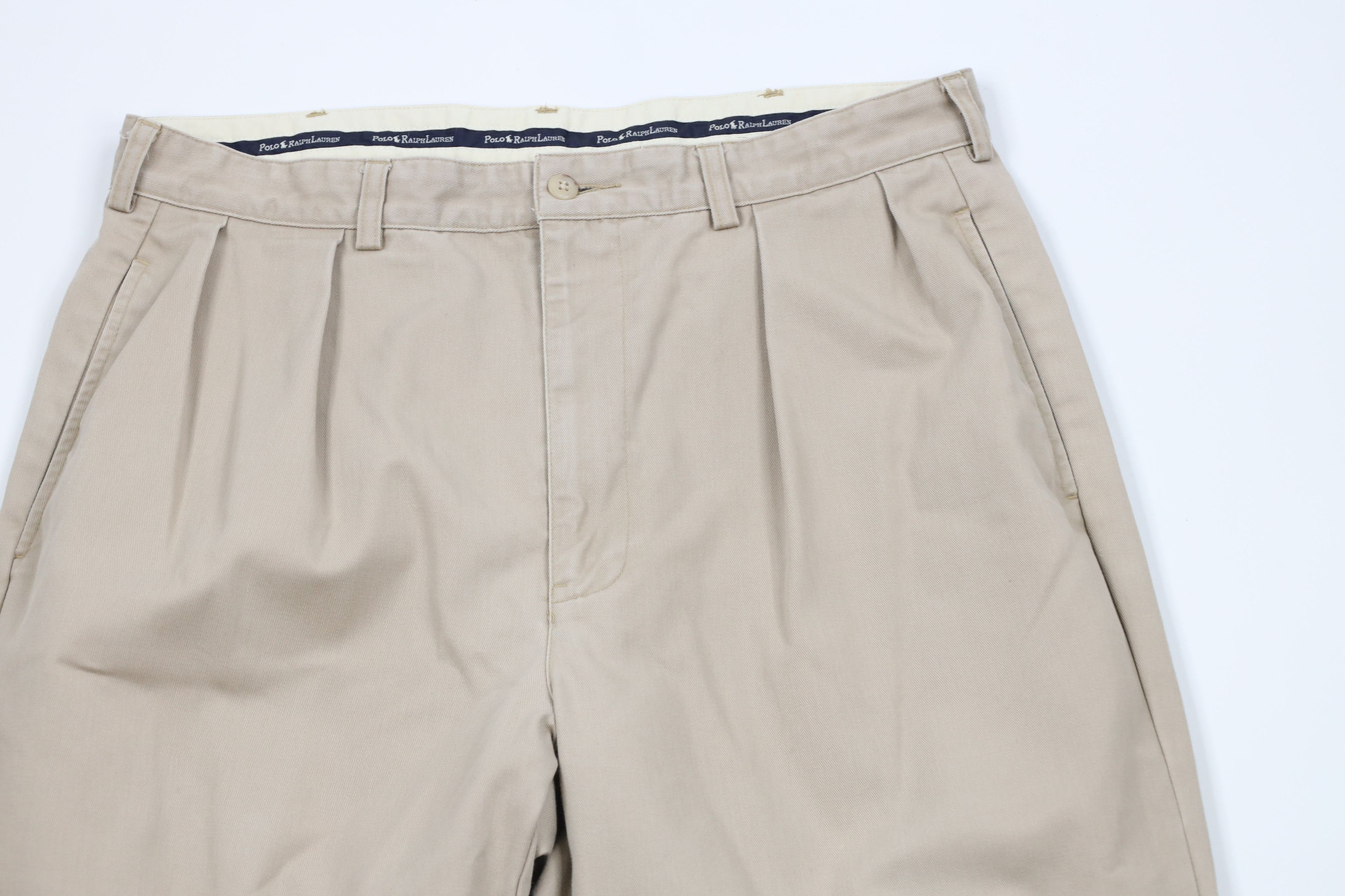 Ralph Lauren × Vintage Vintage 90s Ralph Lauren Wide Leg Chino Pants Trousers Size US 34 / EU 50 - 2 Thumbnail