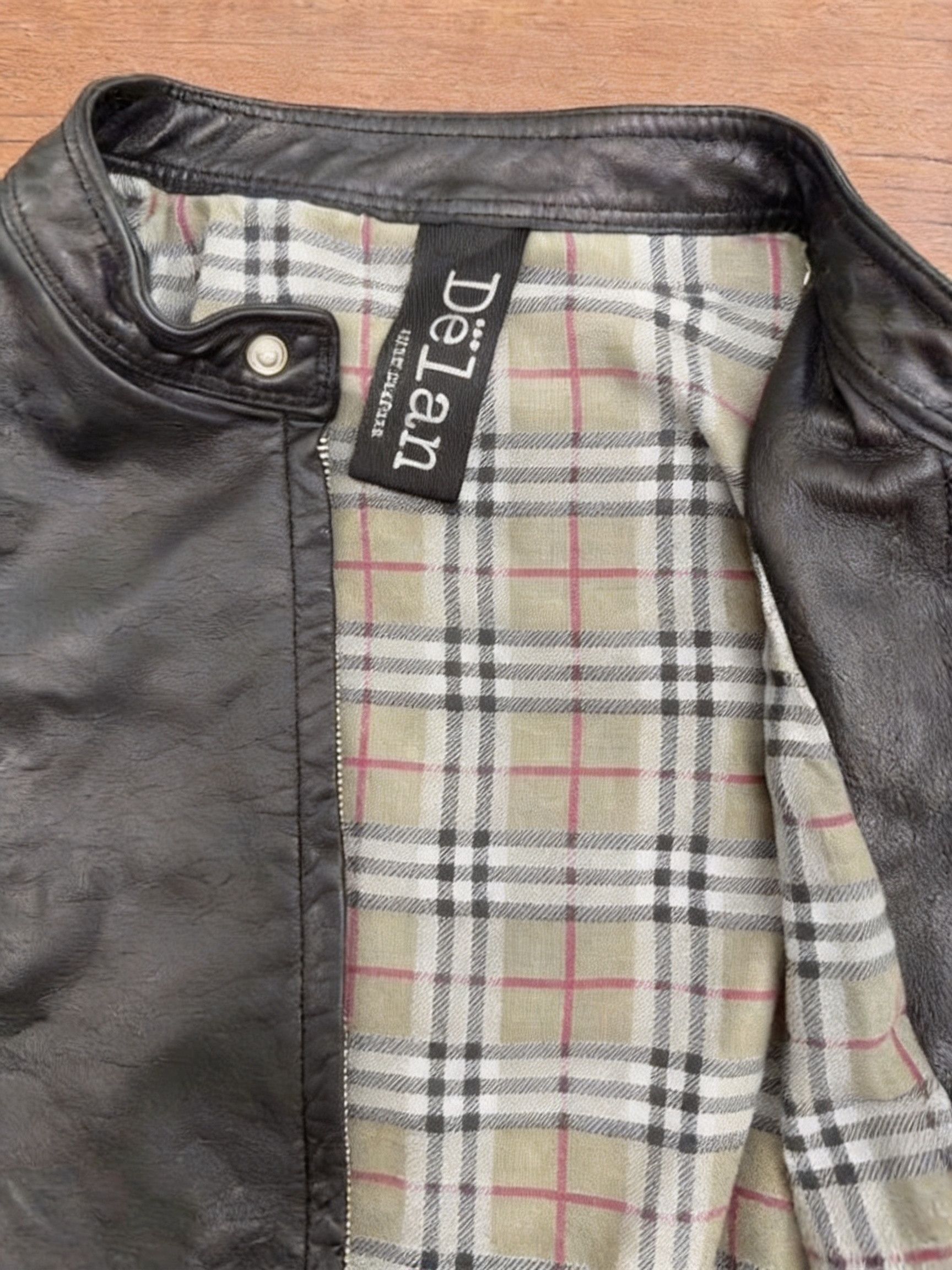 Delan Ezio Nappa Leather Jacket/ in Black, Men's (Size M) — image 3 of 6