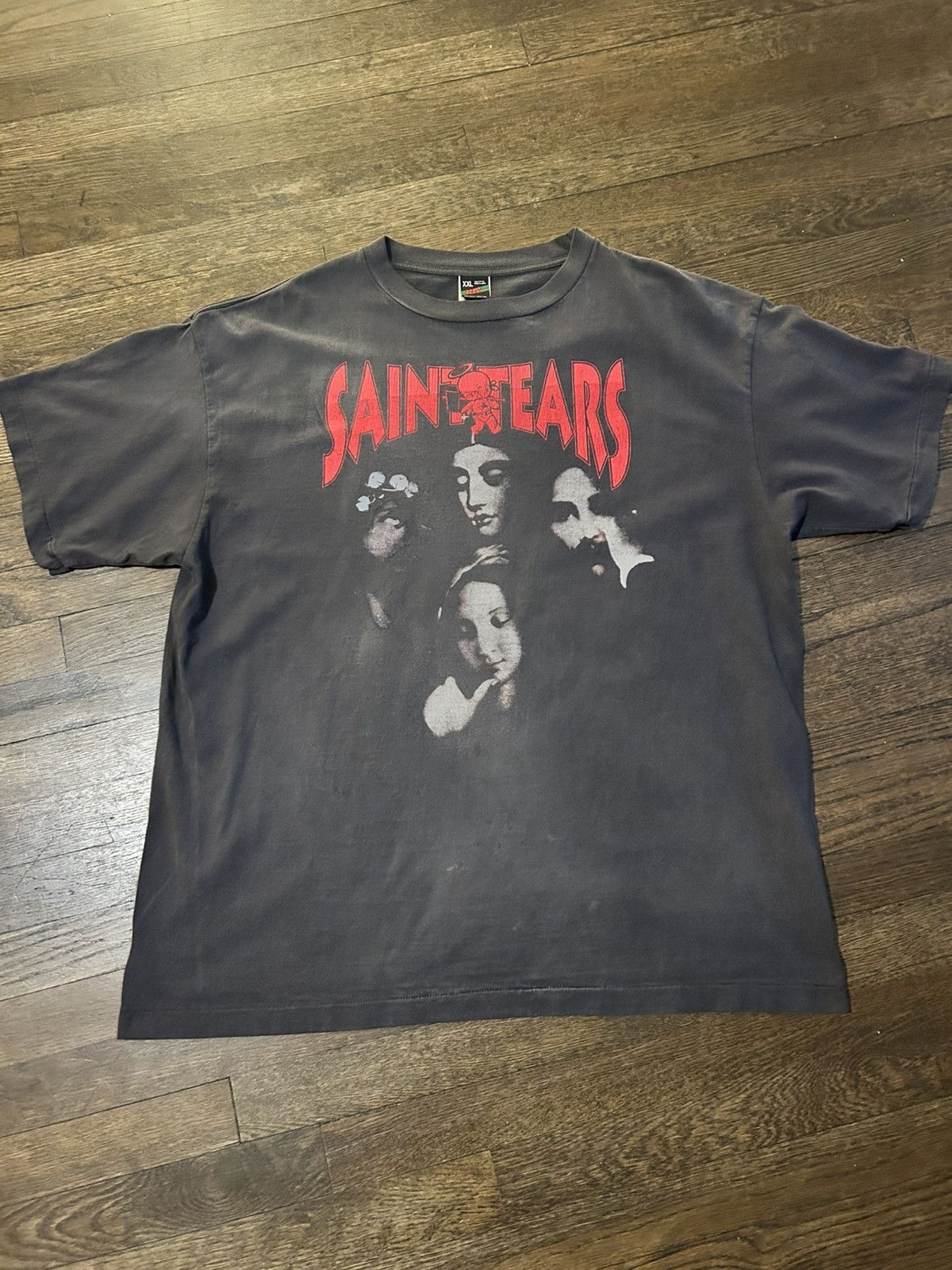 DENIM TEARS × Saint Michael Saint Tears Faces T Shirt | Grailed