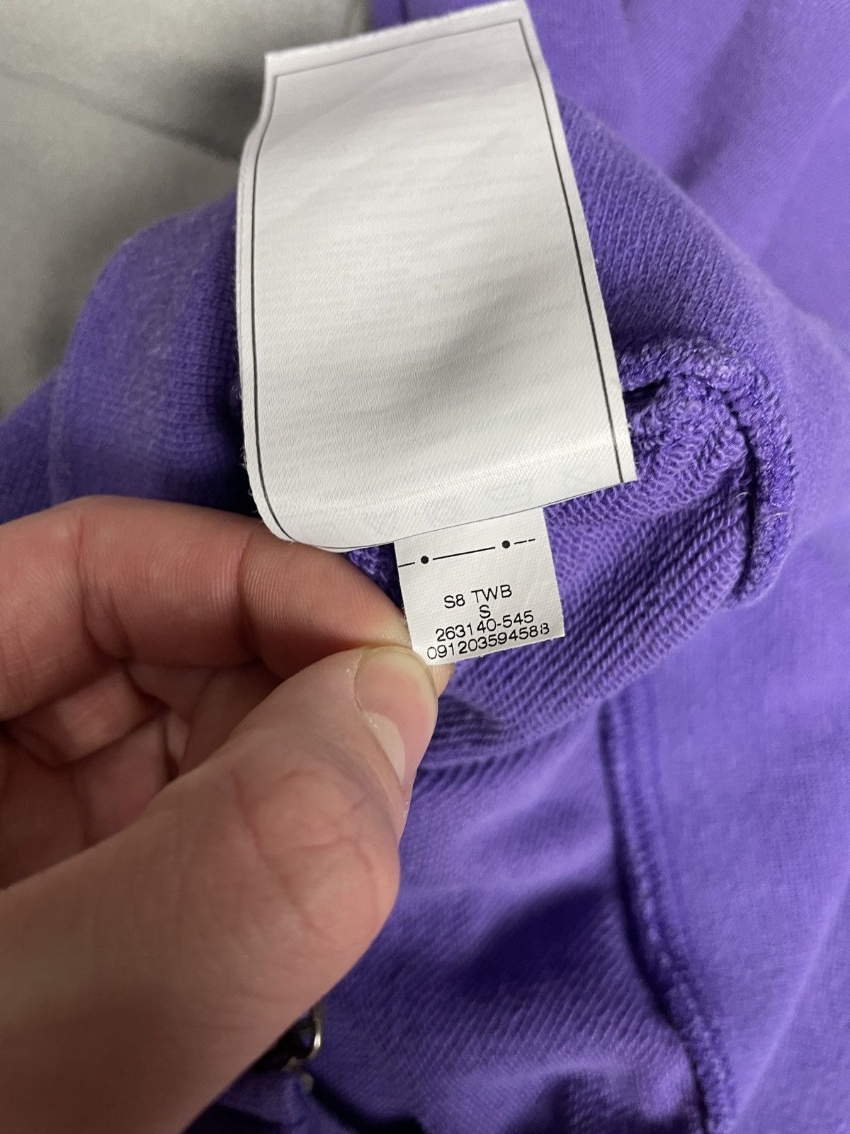 Vintage Vintage Y2K Nike Mini Swoosh Zip Hoodie Purpel Size S / US 4 / IT 40 - 9 Thumbnail