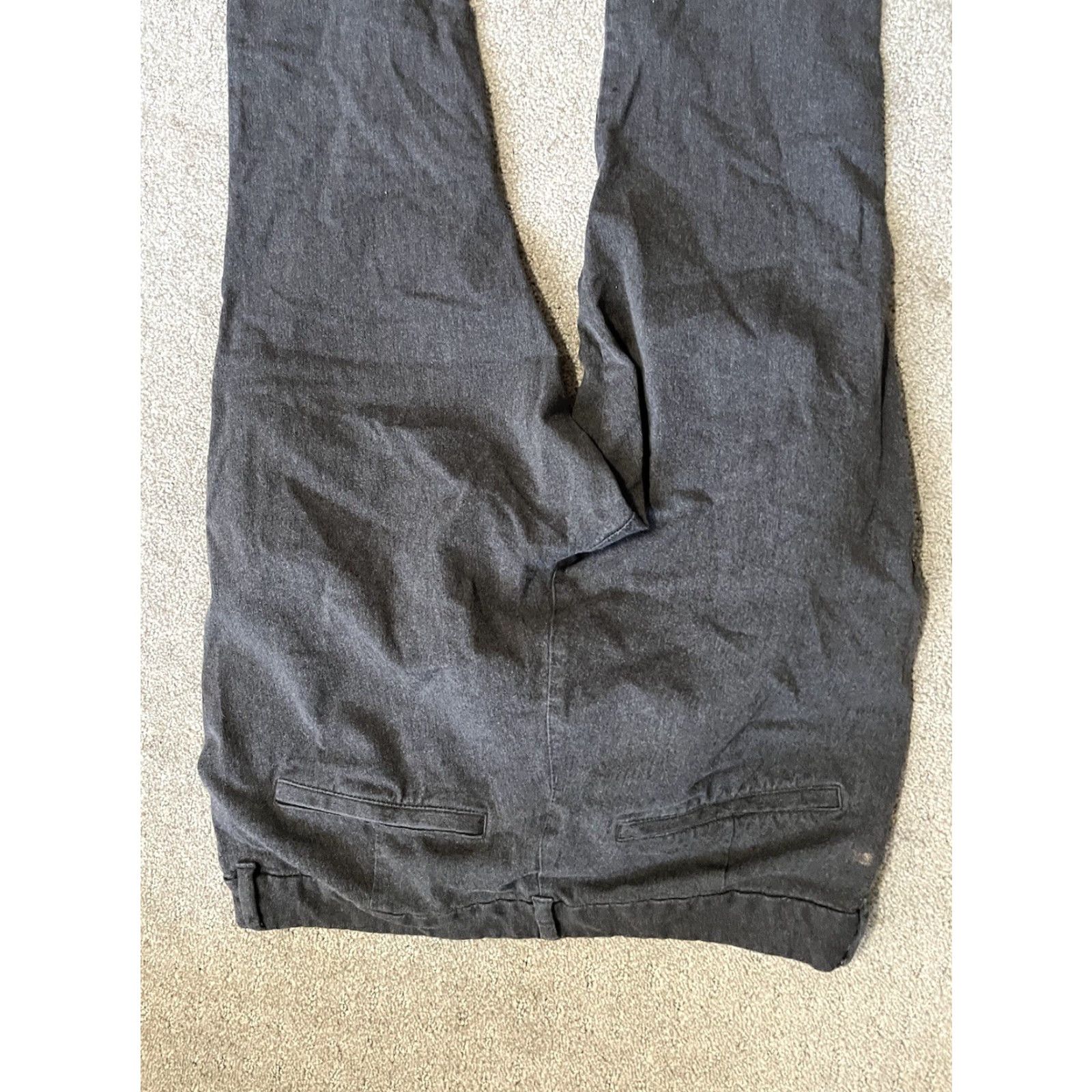 Old Navy Old Navy Women's Slim Crop Ankle Pants Gray 12 Cotton Blend Pockets Front Flat Front Zip Size 12 Regular Knit? Size 34" / US 12 / IT 48 - 4 Thumbnail