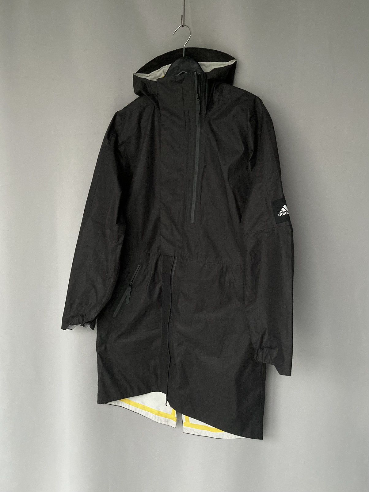 Adidas Adidas Rain Coat Long Shell Jacket Windbreaker Y3 Style Size US M / EU 48-50 / 2 - 1 Thumbnail