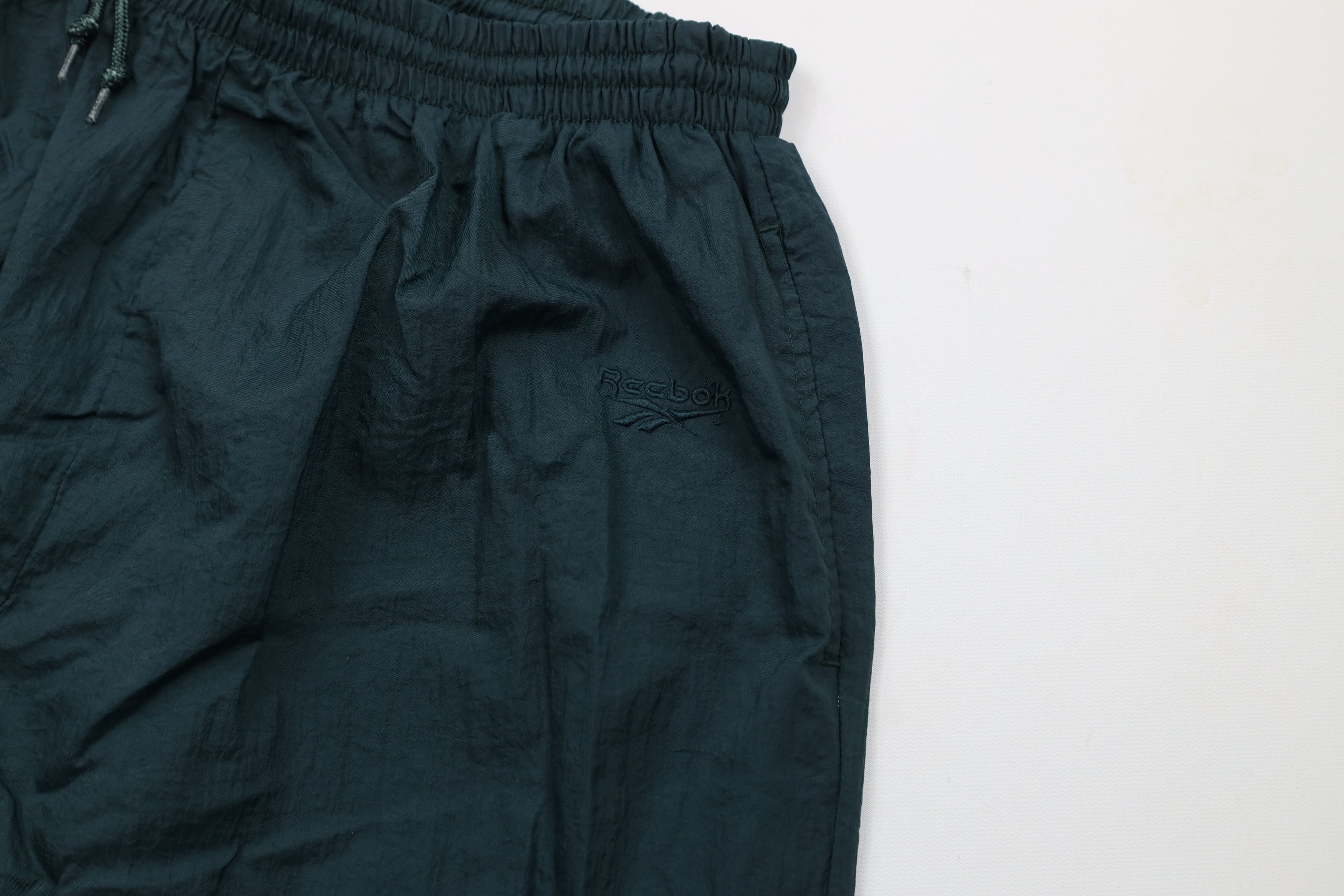 Reebok × Vintage Vintage 90s Reebok Lined Windbreaker Joggers Pants Green Size US 36 / EU 52 - 6 Thumbnail