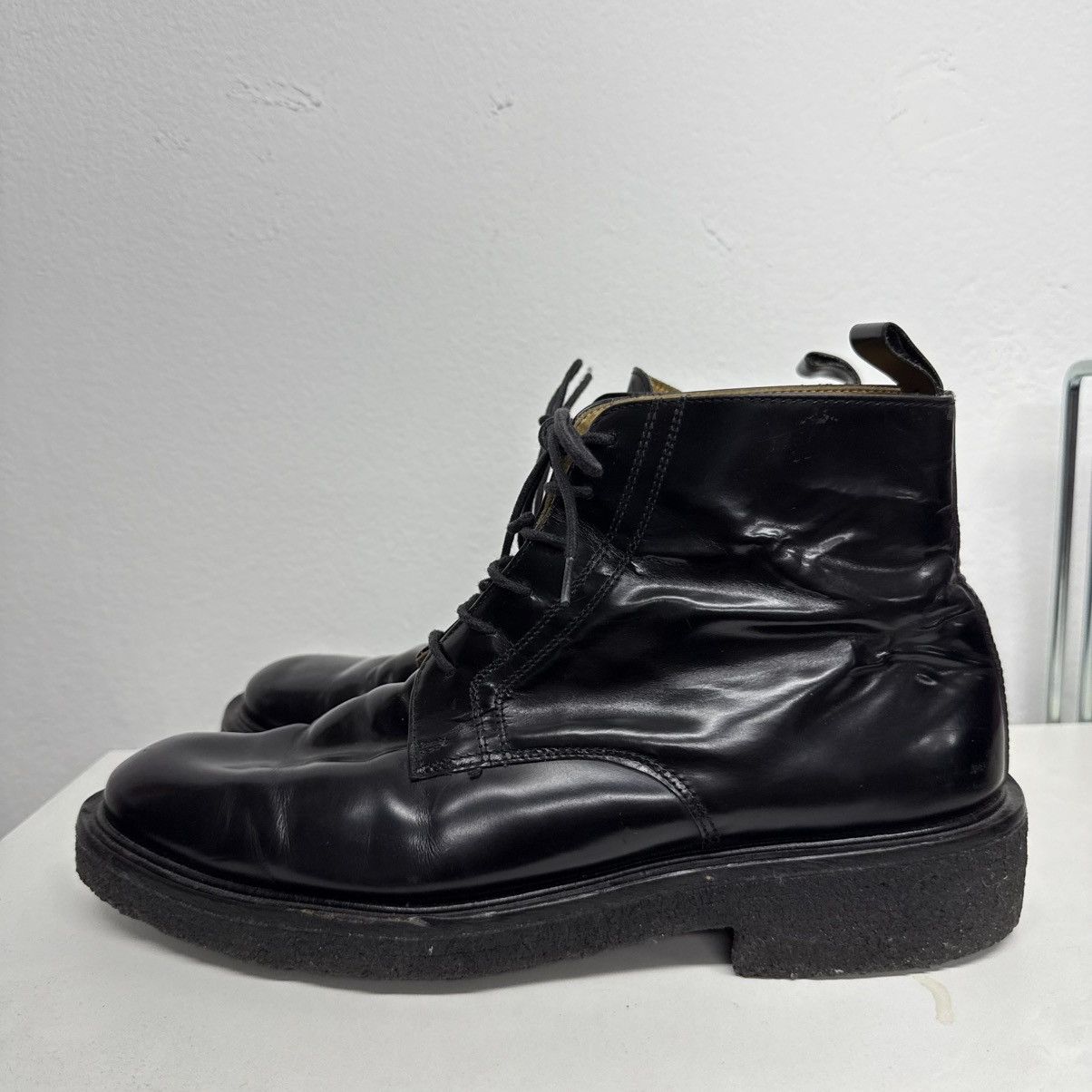 AMI Ami Alexandre Mattiussi combat boots laced up splatter Size US 10 / EU 43 - 5 Thumbnail