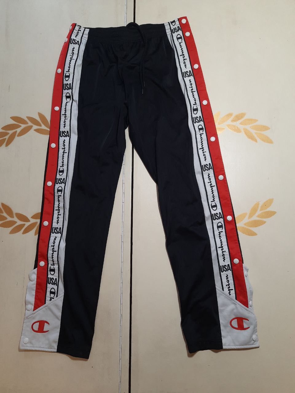 Champion × Vintage Champion Full Snap Button Track Pants 90's Vintage Size US 34 / EU 50 - 2 Thumbnail