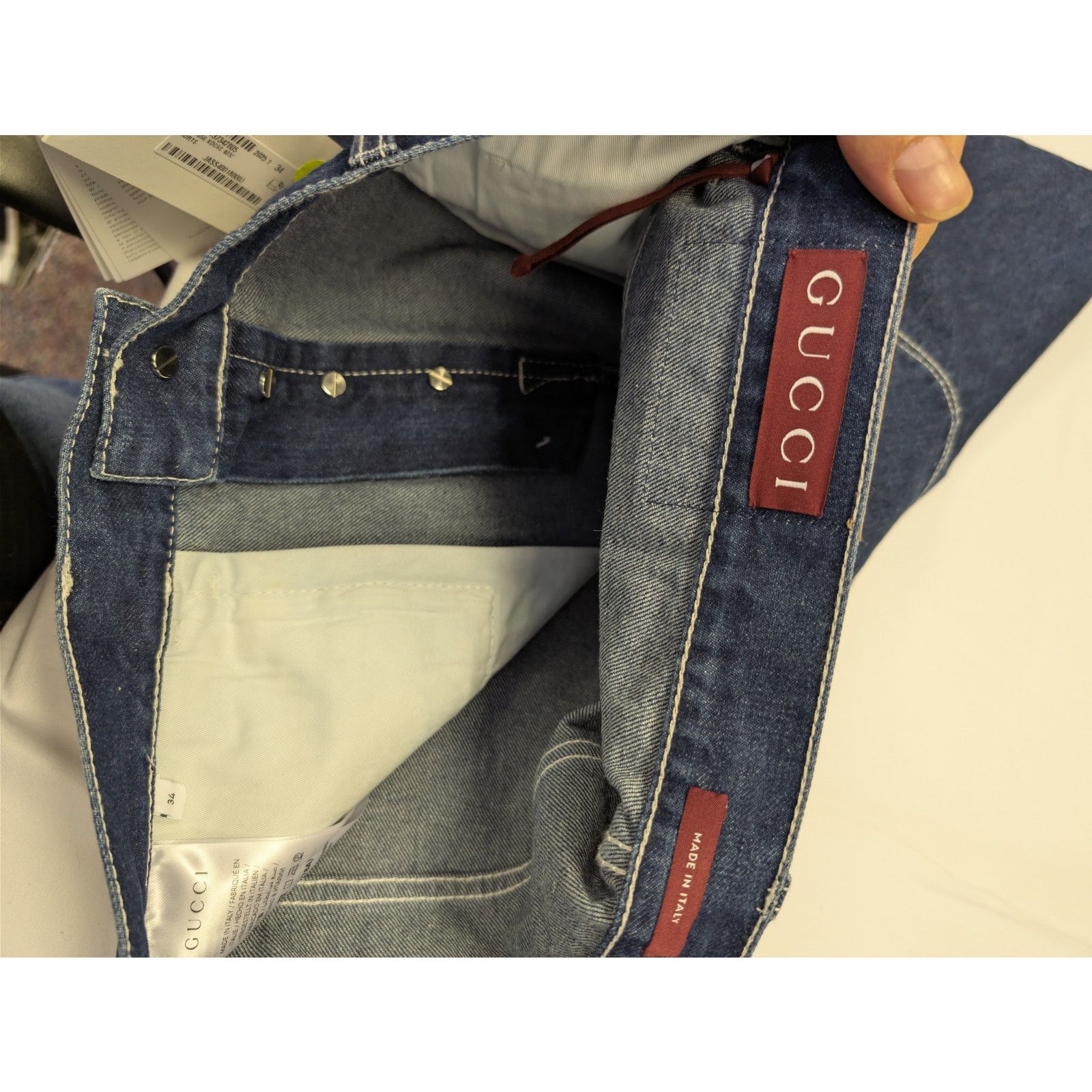Gucci o1rshd1 Denim Shorts in Blue Size US 34 / EU 50 - 13 Thumbnail