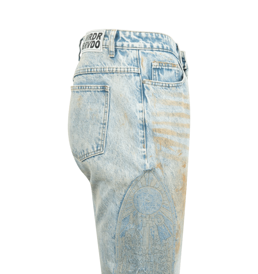 Who Decides War o1h1sh10525 Mechanic Signature Denim in Blue Size US 36 / EU 52 - 3 Thumbnail