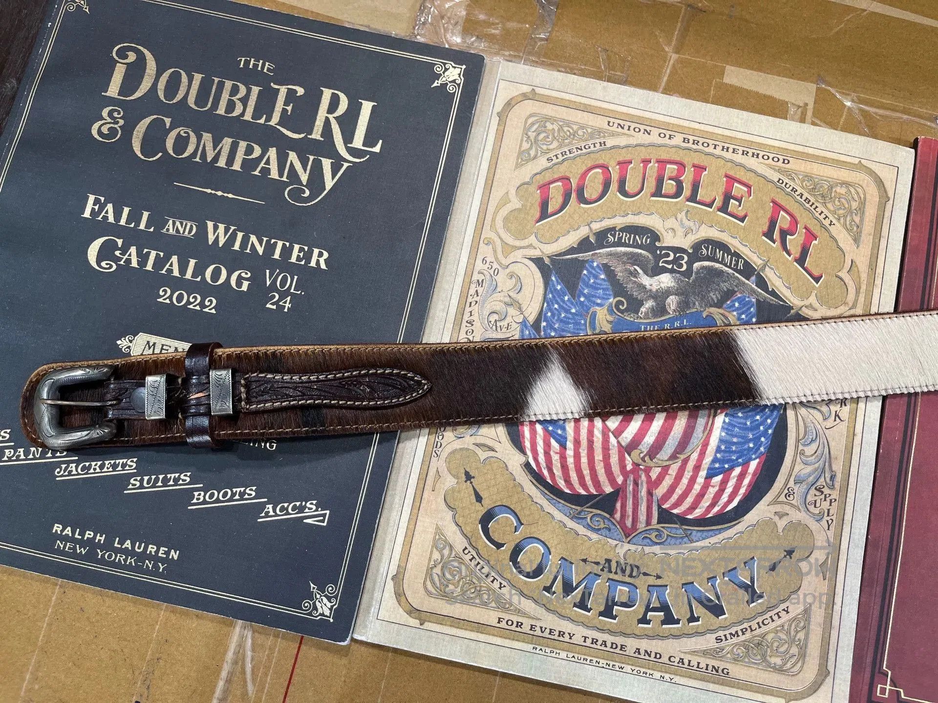 RRL Ralph Lauren rrl leather ranger belt by ralph lauren. Size ONE SIZE - 2 Thumbnail