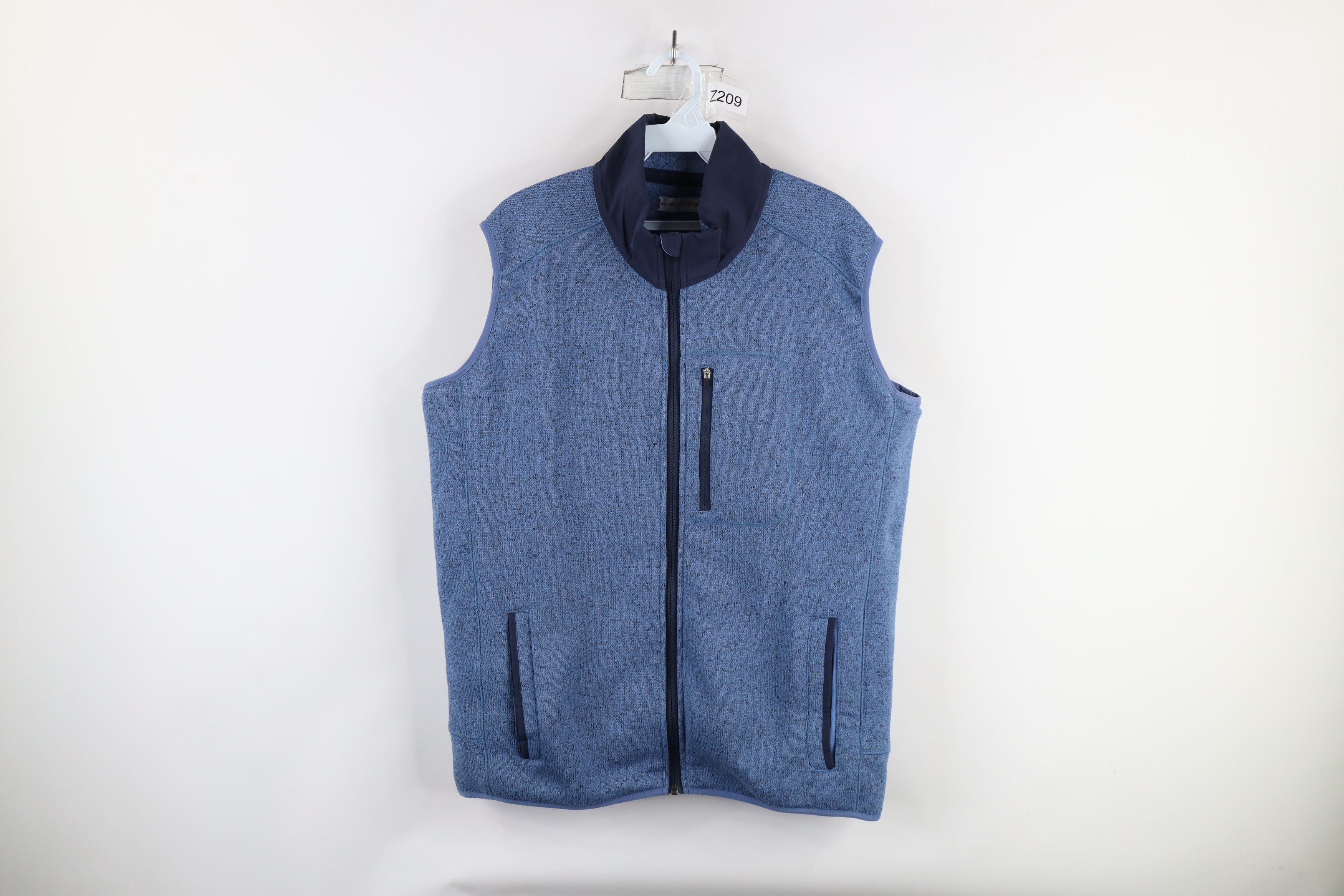 Southern Proper × Vintage Southern Proper Fleece Full Zip Vest Jacket Heather Blue Size US L / EU 52-54 / 3 - 1 Thumbnail