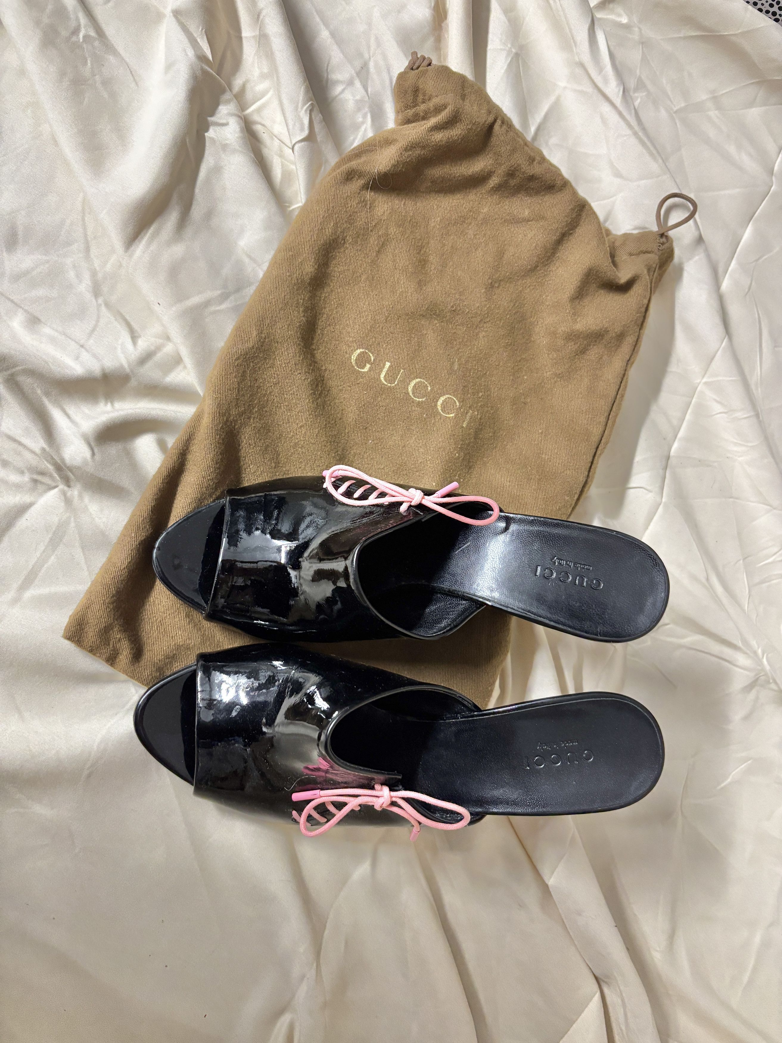 Gucci Gucci by Tom Ford - 90's Patent Leather Mules Size US 8 / IT 38 - 3 Thumbnail