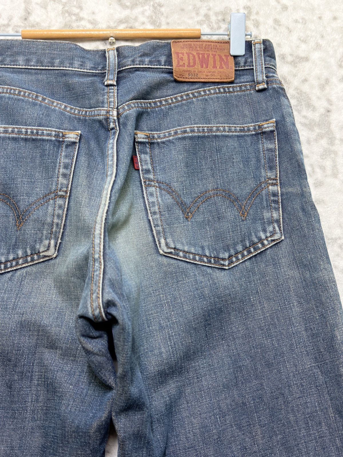 Edwin Vintage Edwin 503 Regular Distressed Fade Japanese Denim Size US 29 - 11 Thumbnail