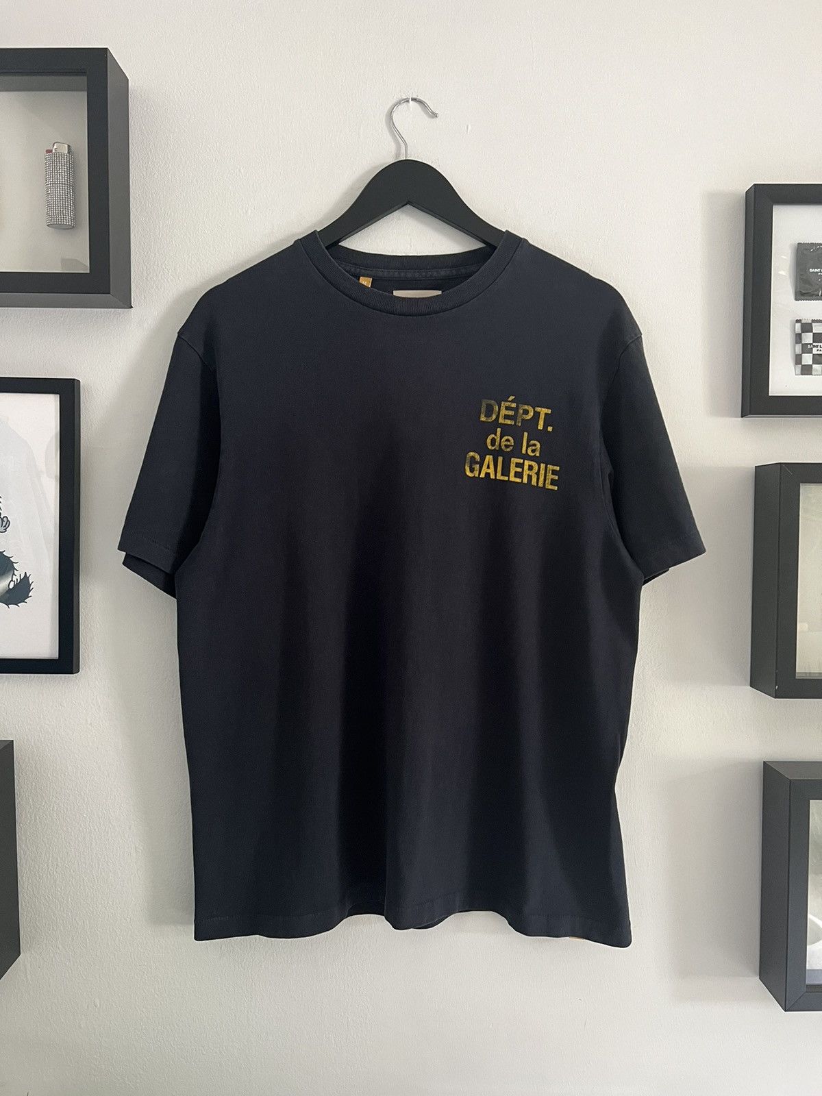 image of Gallery Dept De La Galerie Logo Tee in Blue, Men's (Size Medium)