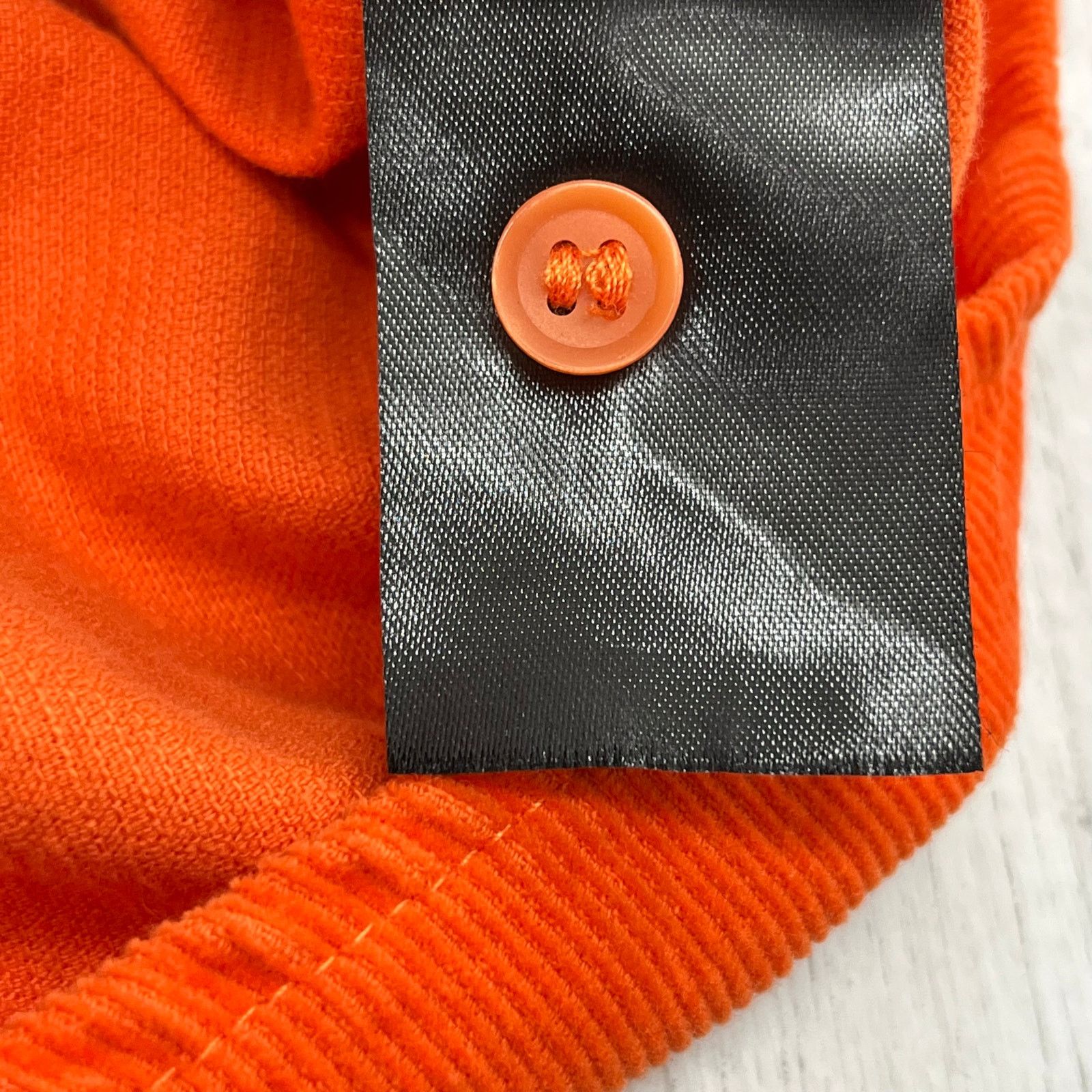Divided Divided Orange Corduroy Long Sleeve Button Down Shirt Size US L / EU 52-54 / 3 - 9 Thumbnail