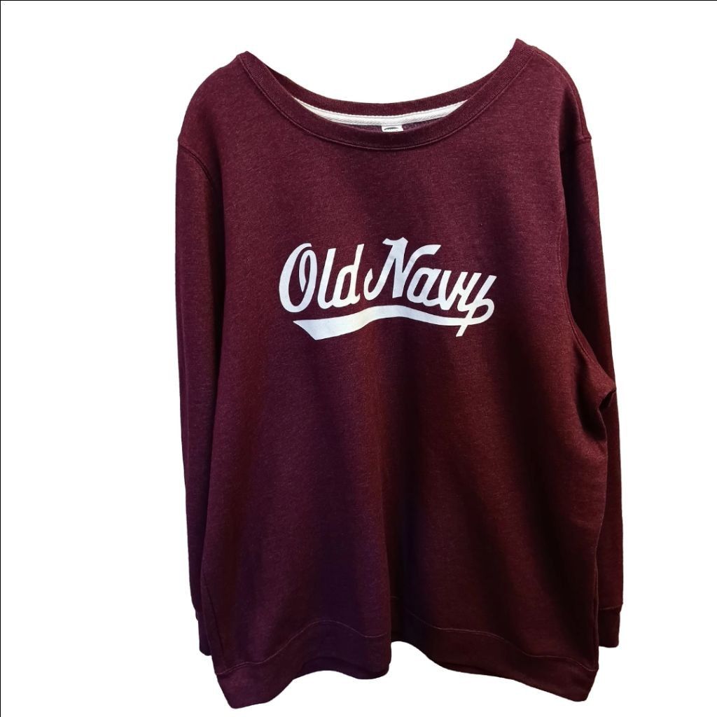 Old Navy Men's/Unisex Old Navy Sweatshirt XXL Burgundy Size US XXL / EU 58 / 5 - 1 Thumbnail