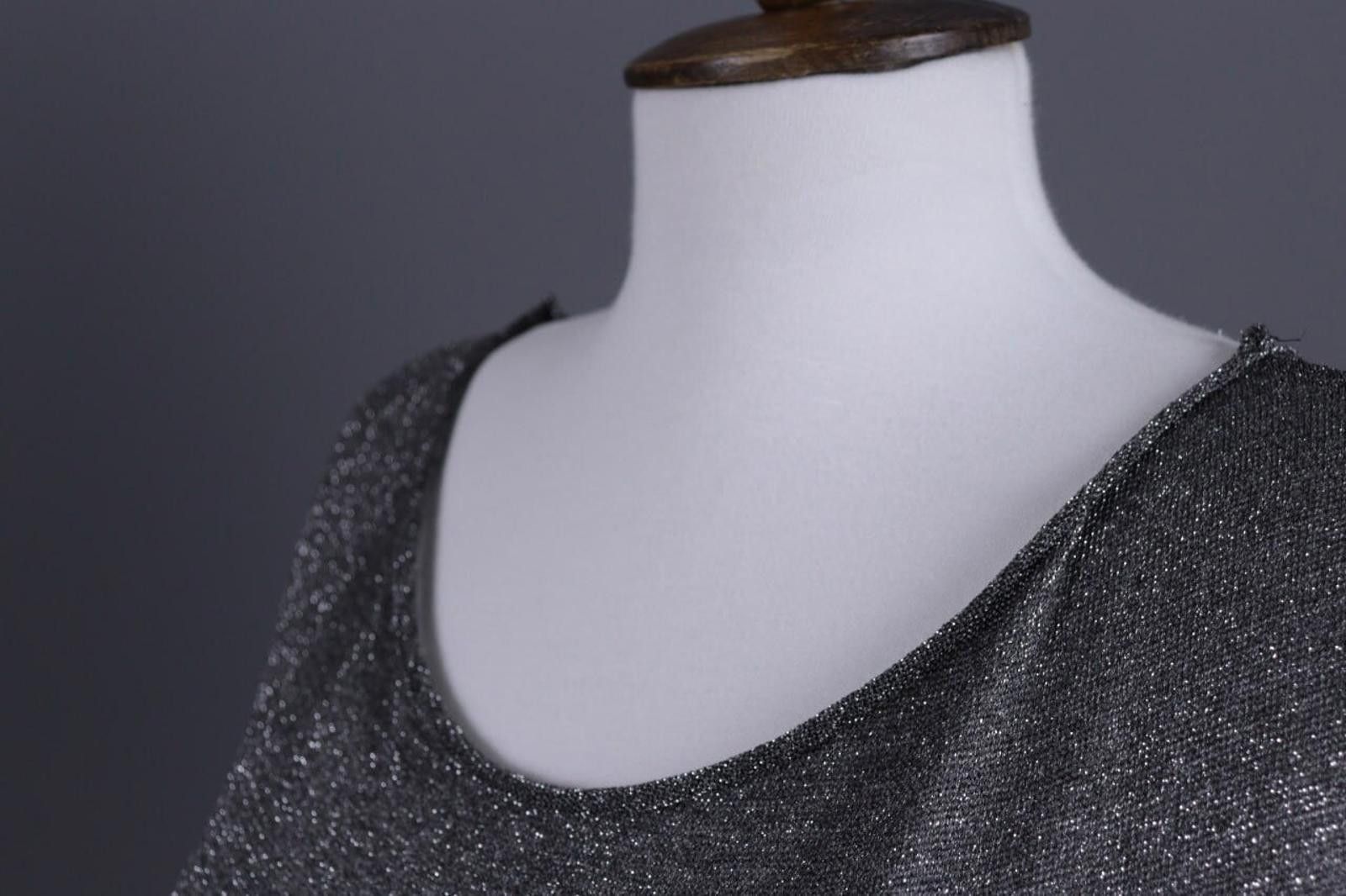 Designer Sarah Pacini Gray Bodycon Evening Dress Size One Size Size ONE SIZE - 6 Thumbnail