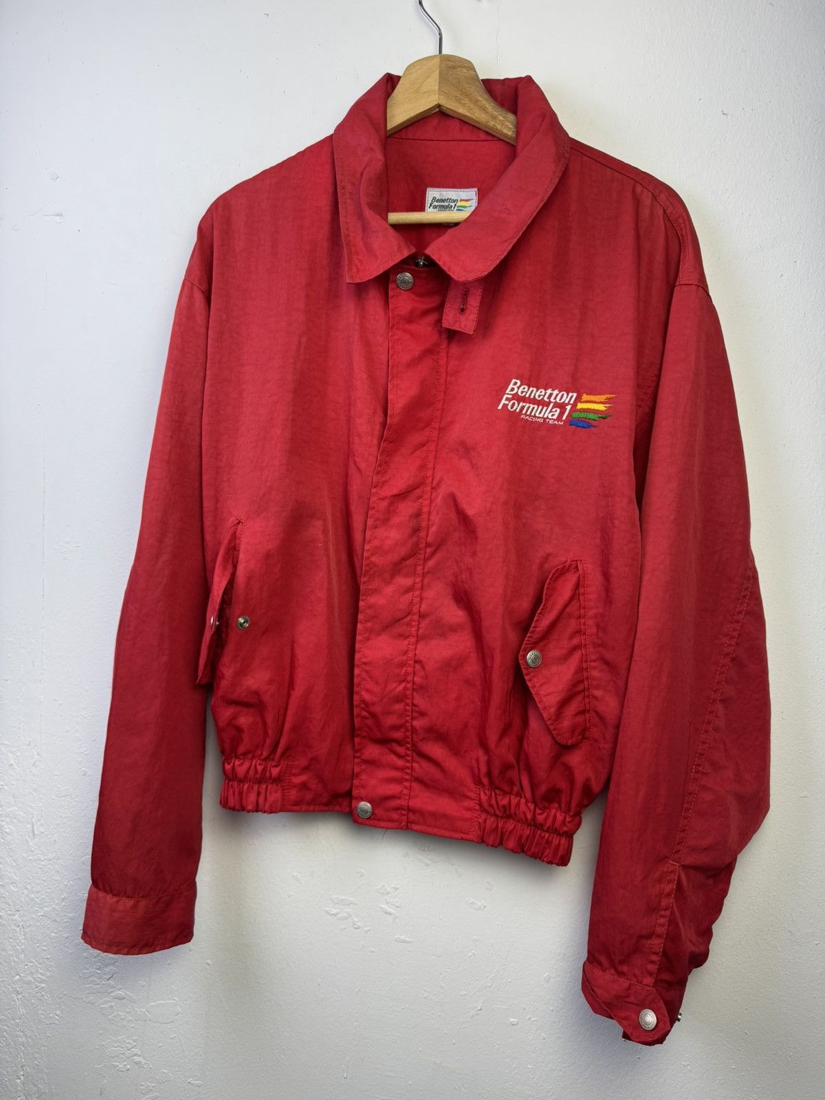 Benetton 1990s vintage Benetton Formula 1 racing team jacket. Size US L / EU 52-54 / 3 - 3 Thumbnail