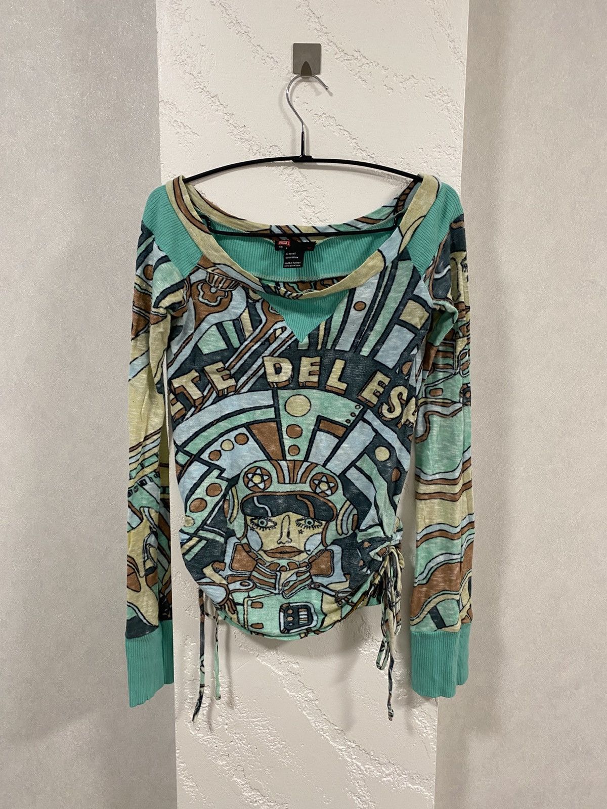 Diesel Diesel Art Over Print JPG Style Long Sleeve Size: L Size L / US 10 / IT 46 - 1 Thumbnail
