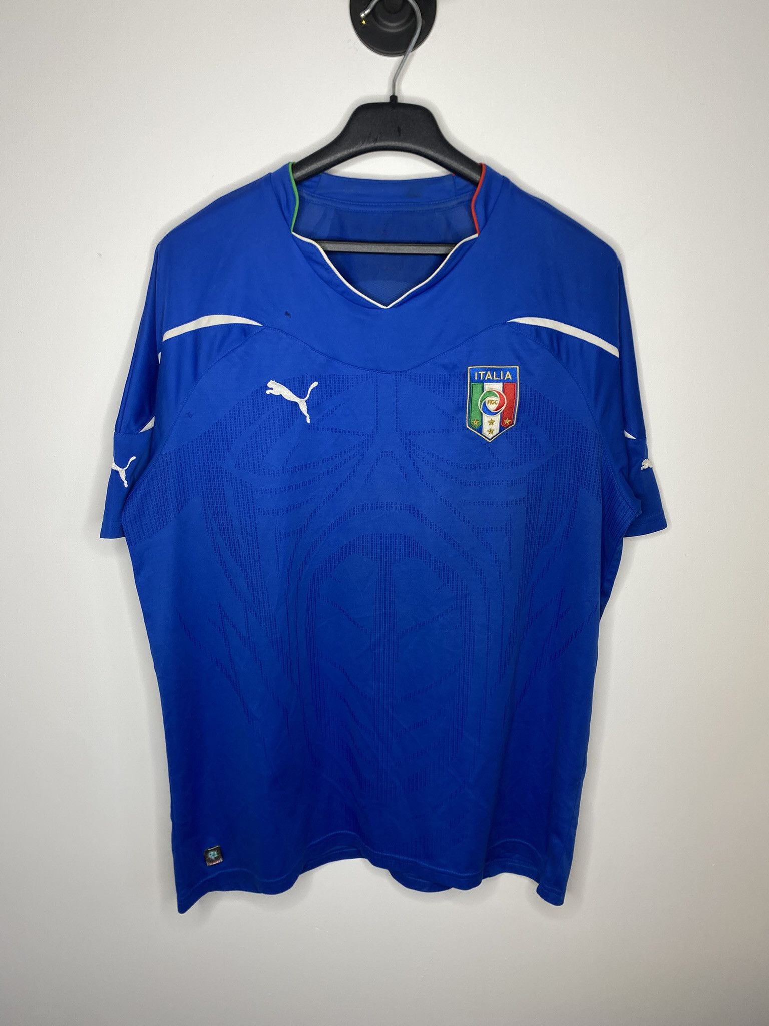 Puma ITALY TEAM 2009 2012 HOME FOOTBALL SHIRT SOCCER JERSEY Size US XL / EU 56 / 4 - 1 Thumbnail