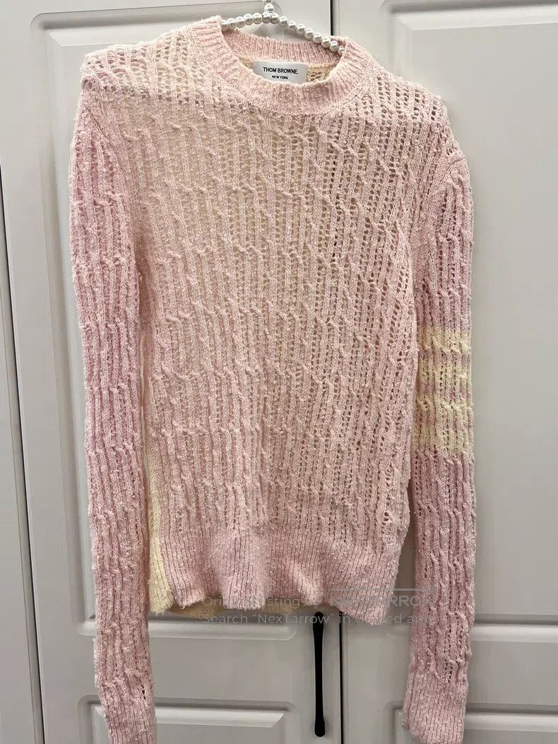 Thom Browne Thom Browne Pink knit sweater Size M / US 6-8 / IT 42-44 - 1 Thumbnail