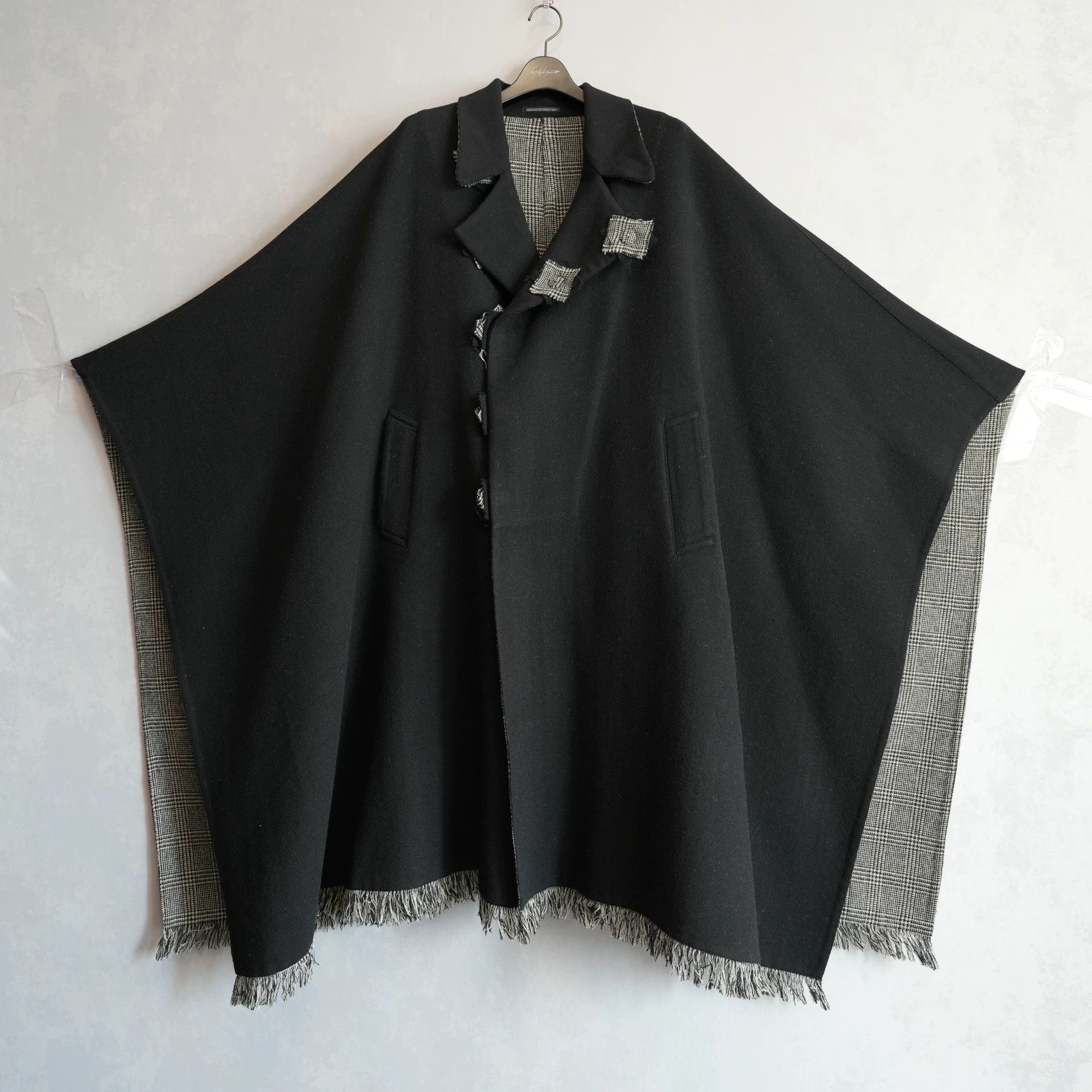Yohji Yamamoto Yohji Yamamoto 21AW Checked Cape Coat Size US S / EU 44-46 / 1 - 2 Thumbnail