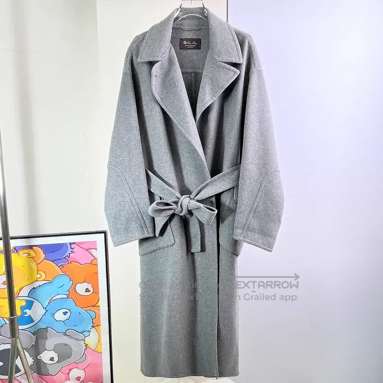 Loro Piana Loro Piana Long, loose belted cashmere coat Size M / US 6-8 / IT 42-44 - 2 Thumbnail