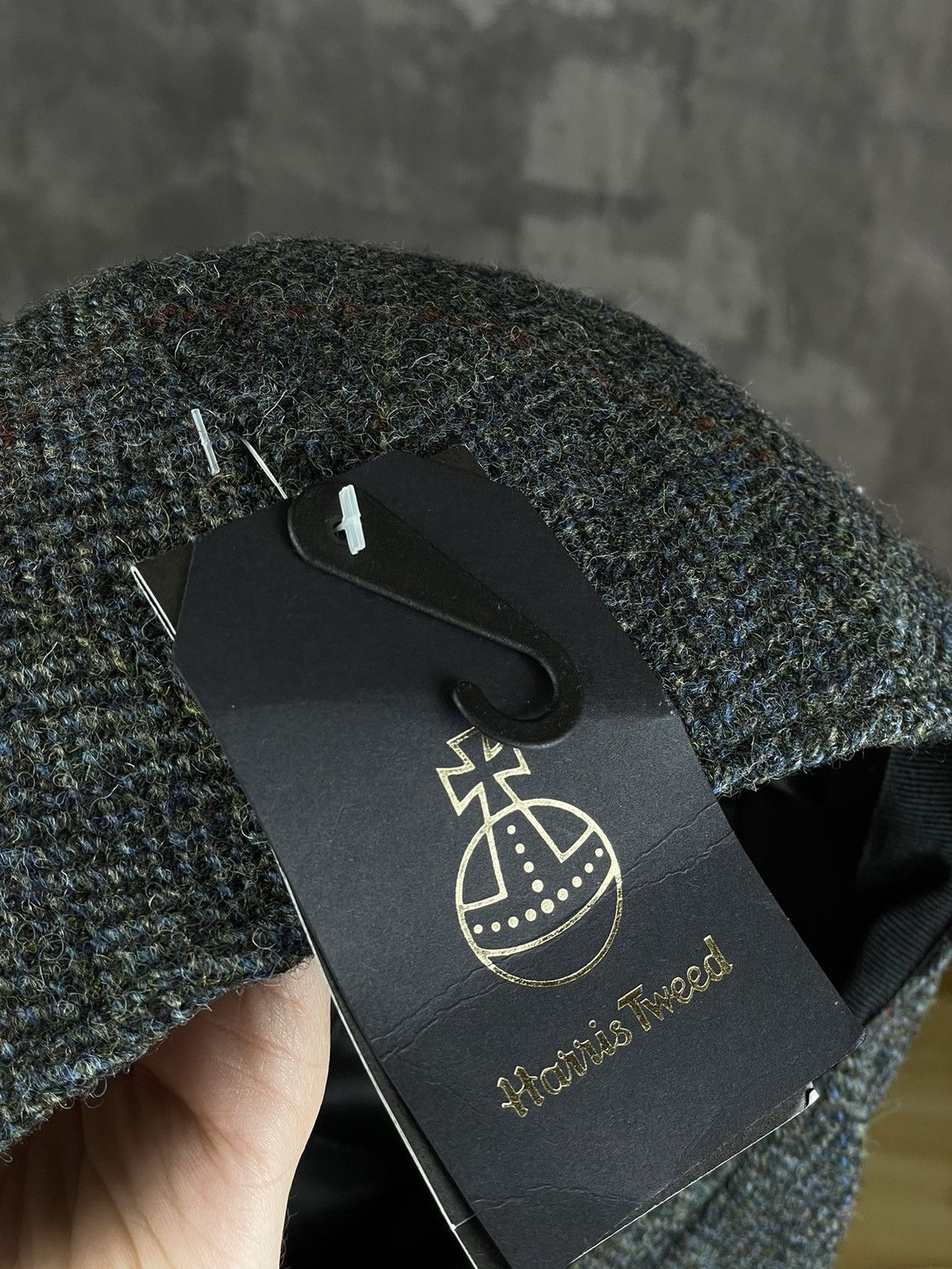 Harris Tweed × Vintage Harris Tweed Vintage Cap Hat 90s Wool Handmade New Size ONE SIZE - 5 Thumbnail