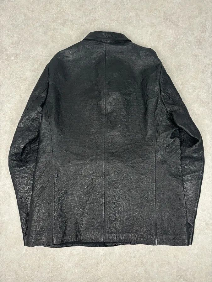 Isaac Sellam Experience Isaac Sellam Black Premium Buttoned Leather Jacket Size US L / EU 52-54 / 3 - 5 Thumbnail