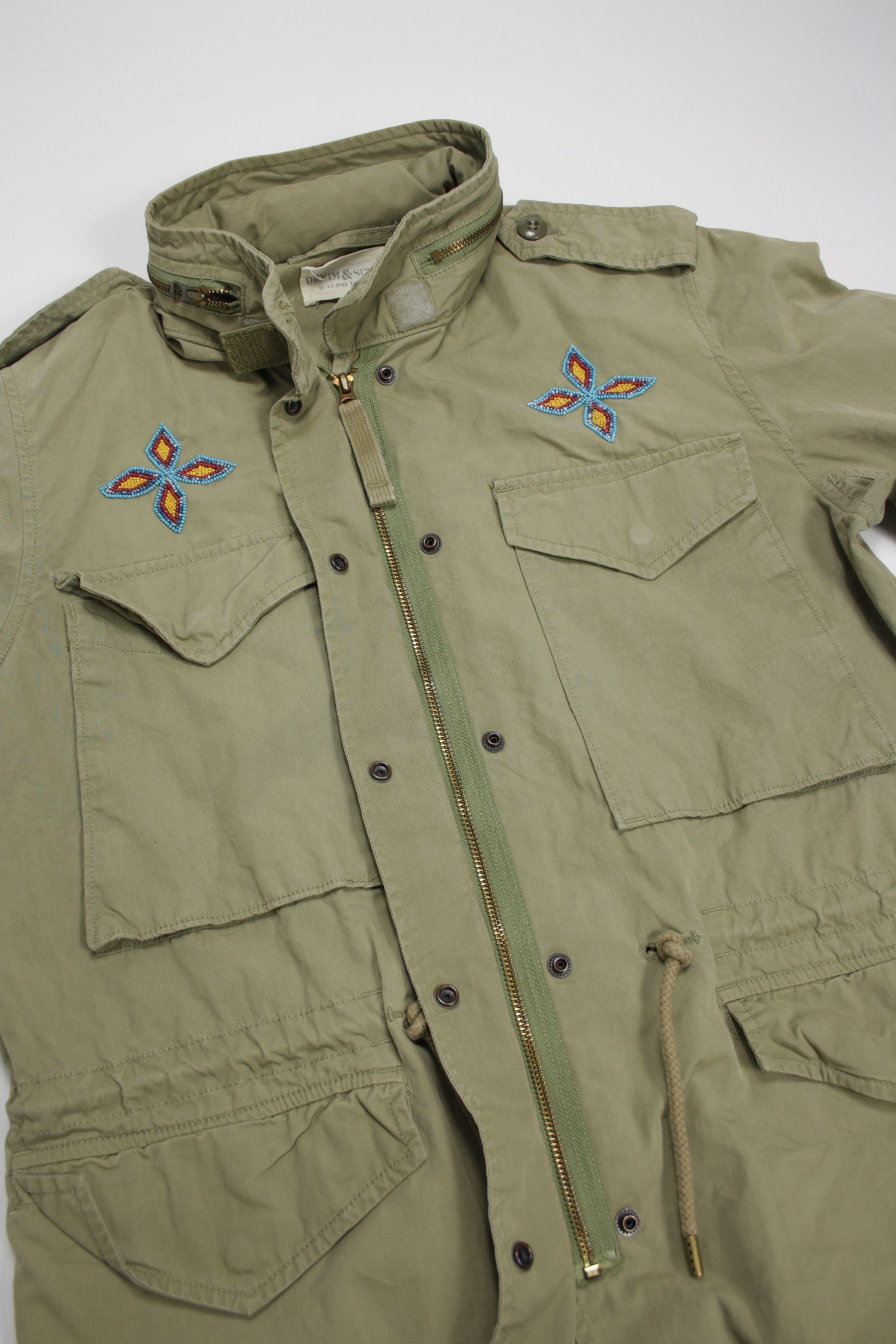 Polo Ralph Lauren × Vintage Polo Denim & Supply Beaded M6 Military Field Jacket Size M / US 6-8 / IT 42-44 - 6 Thumbnail