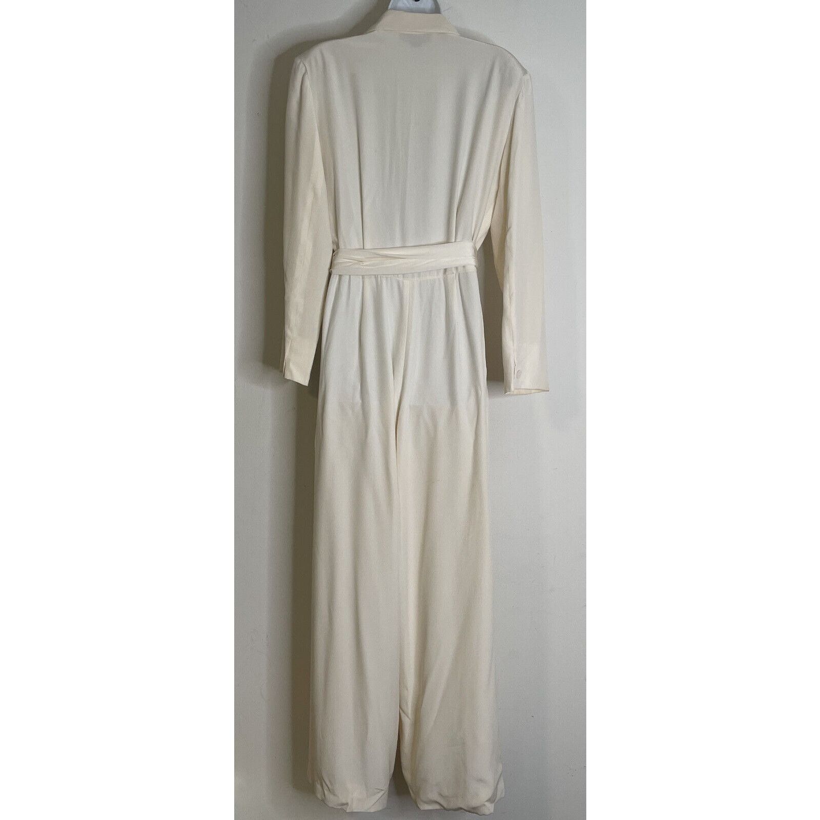 Ralph Lauren Purple Label Ralph Lauren Purple Label Polo Ivory Silk Jumpsuit Womens 12 Size 34" / US 12 / IT 48 - 2 Thumbnail